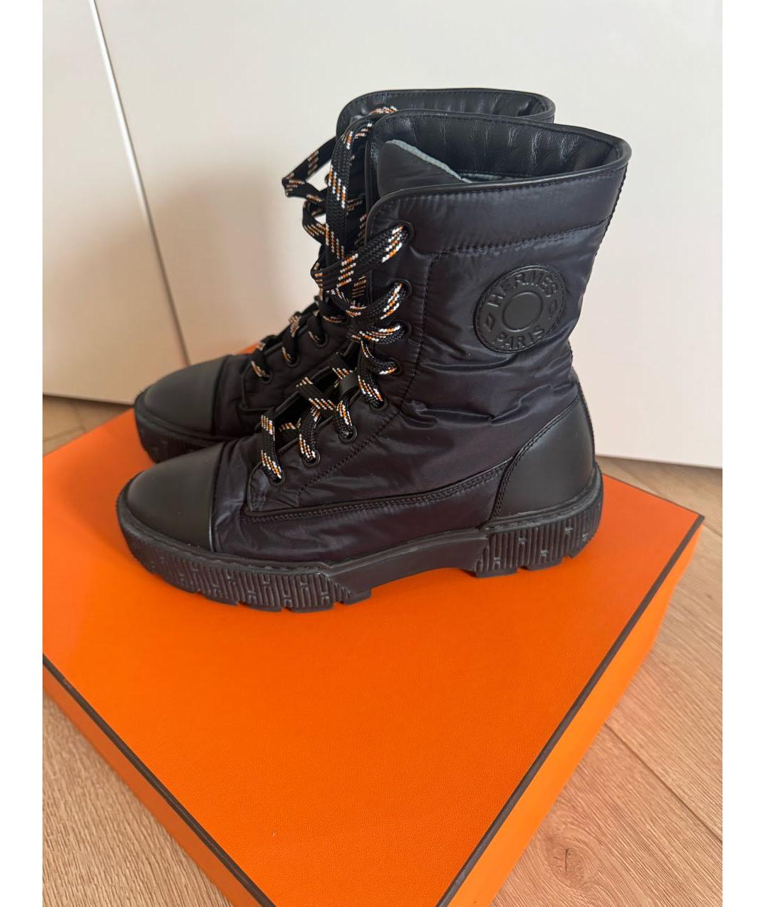 HERMES Черные ботинки, фото 9