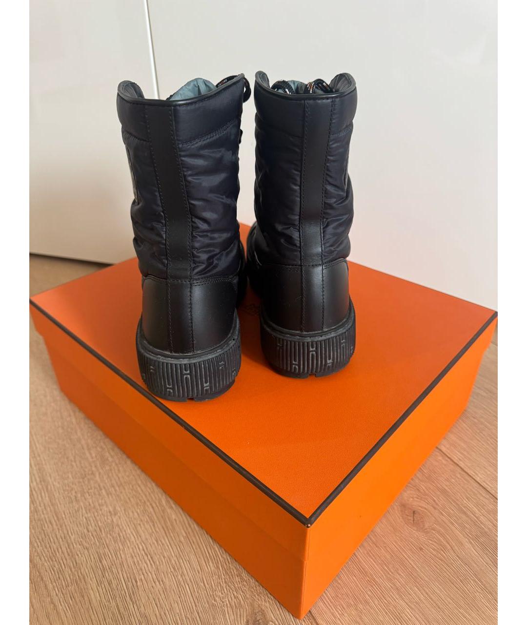 HERMES Черные ботинки, фото 7