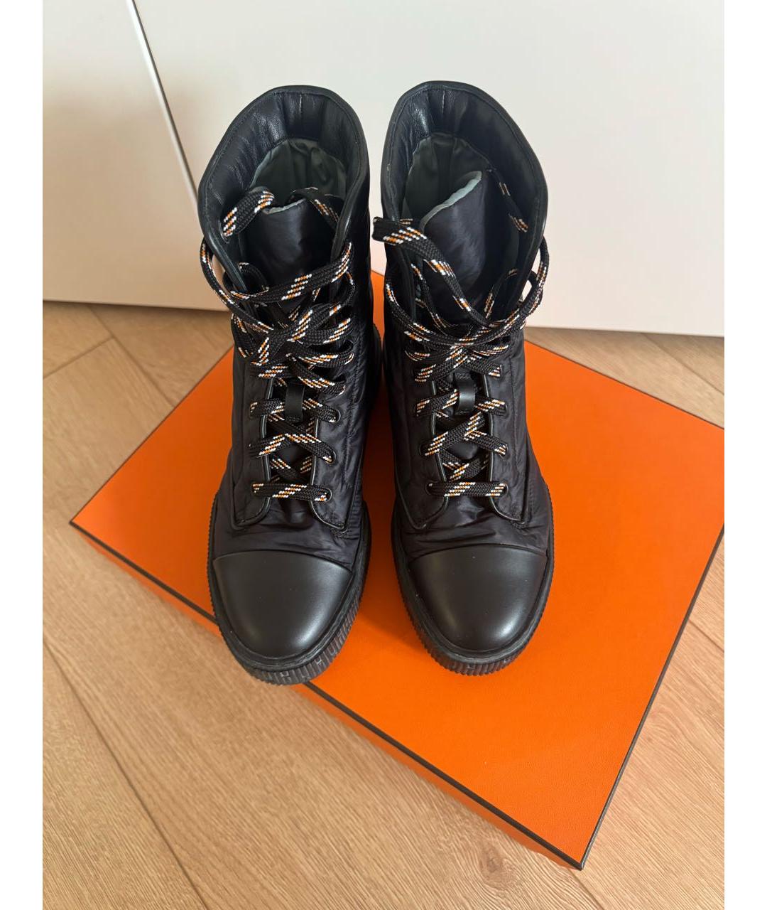 HERMES Черные ботинки, фото 2