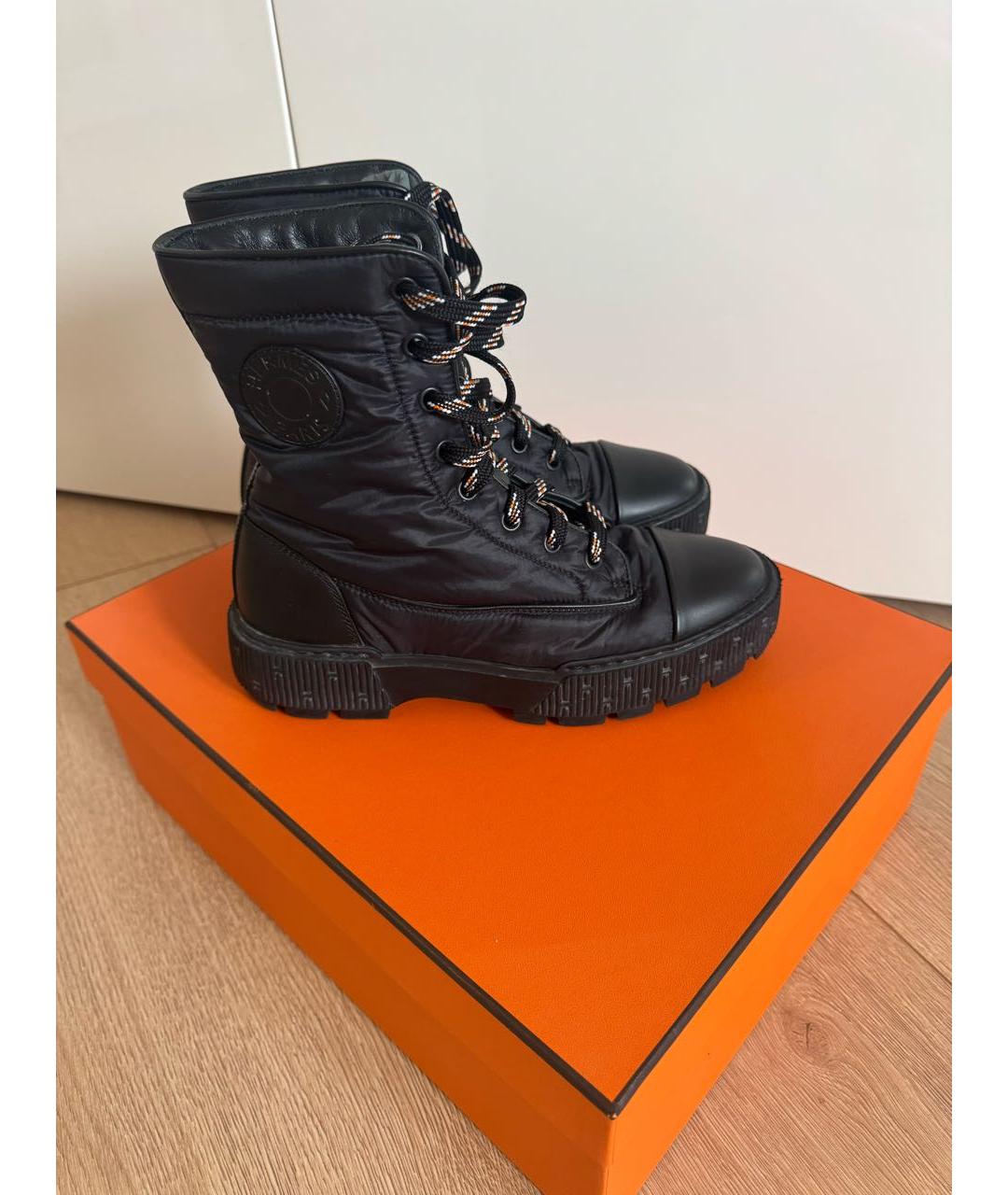 HERMES Черные ботинки, фото 3