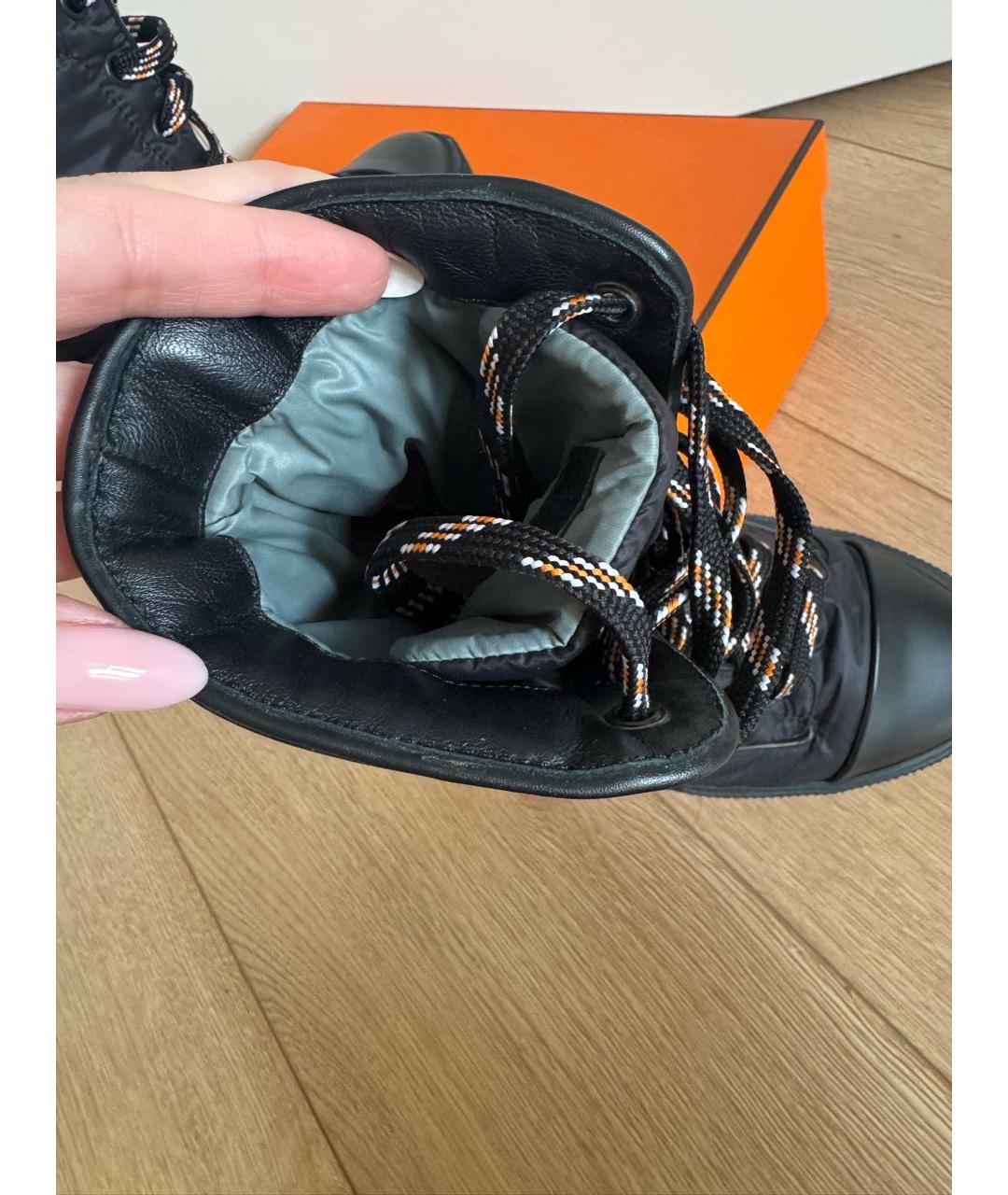 HERMES Черные ботинки, фото 6