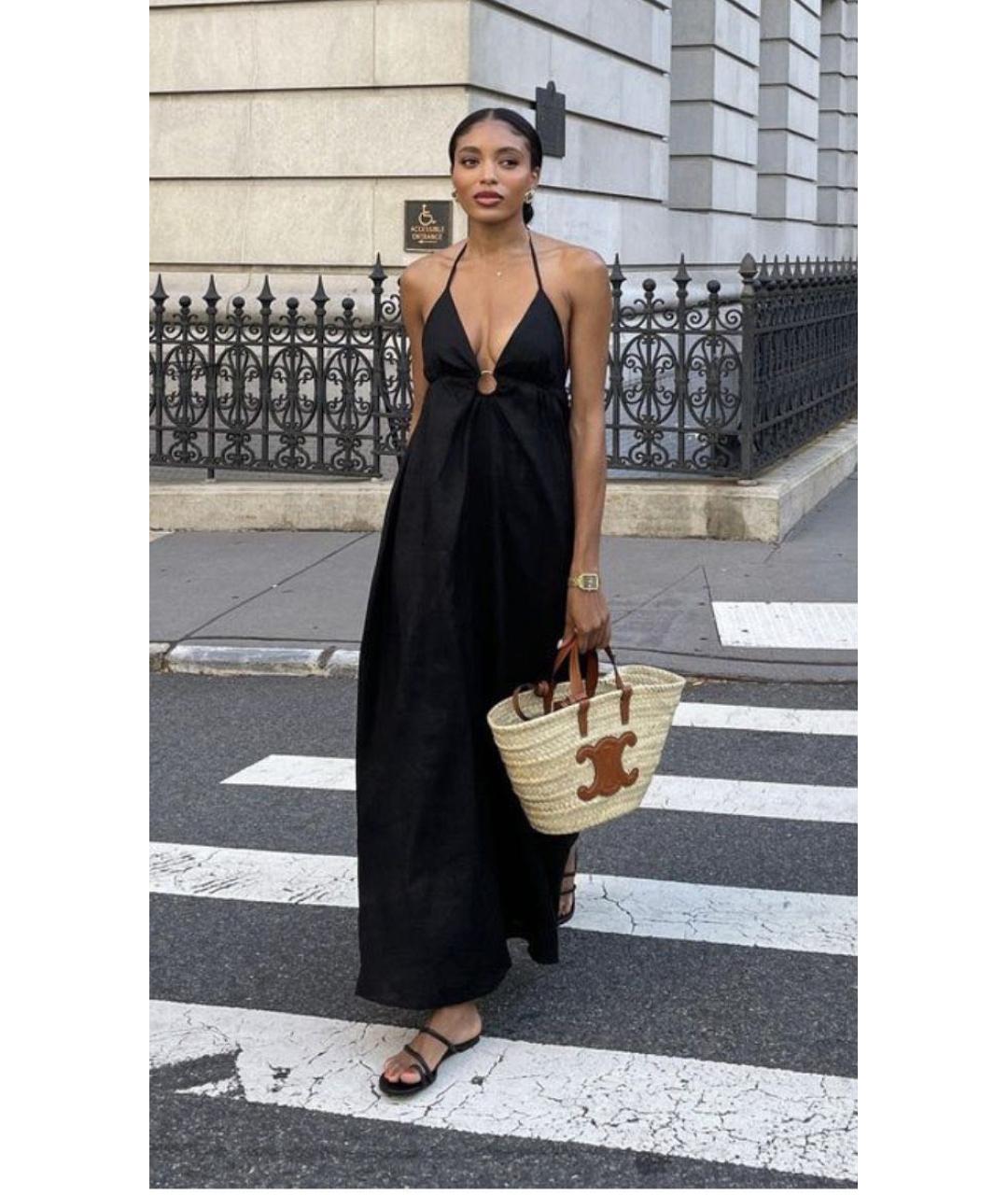 CELINE Бежевая пелетеная пляжная сумка, фото 2