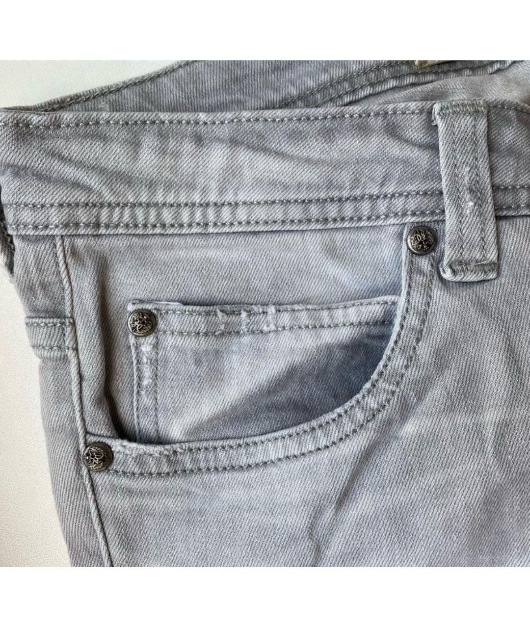 NO/FAITH STUDIOS Серые хлопковые джинсы слим, фото 6