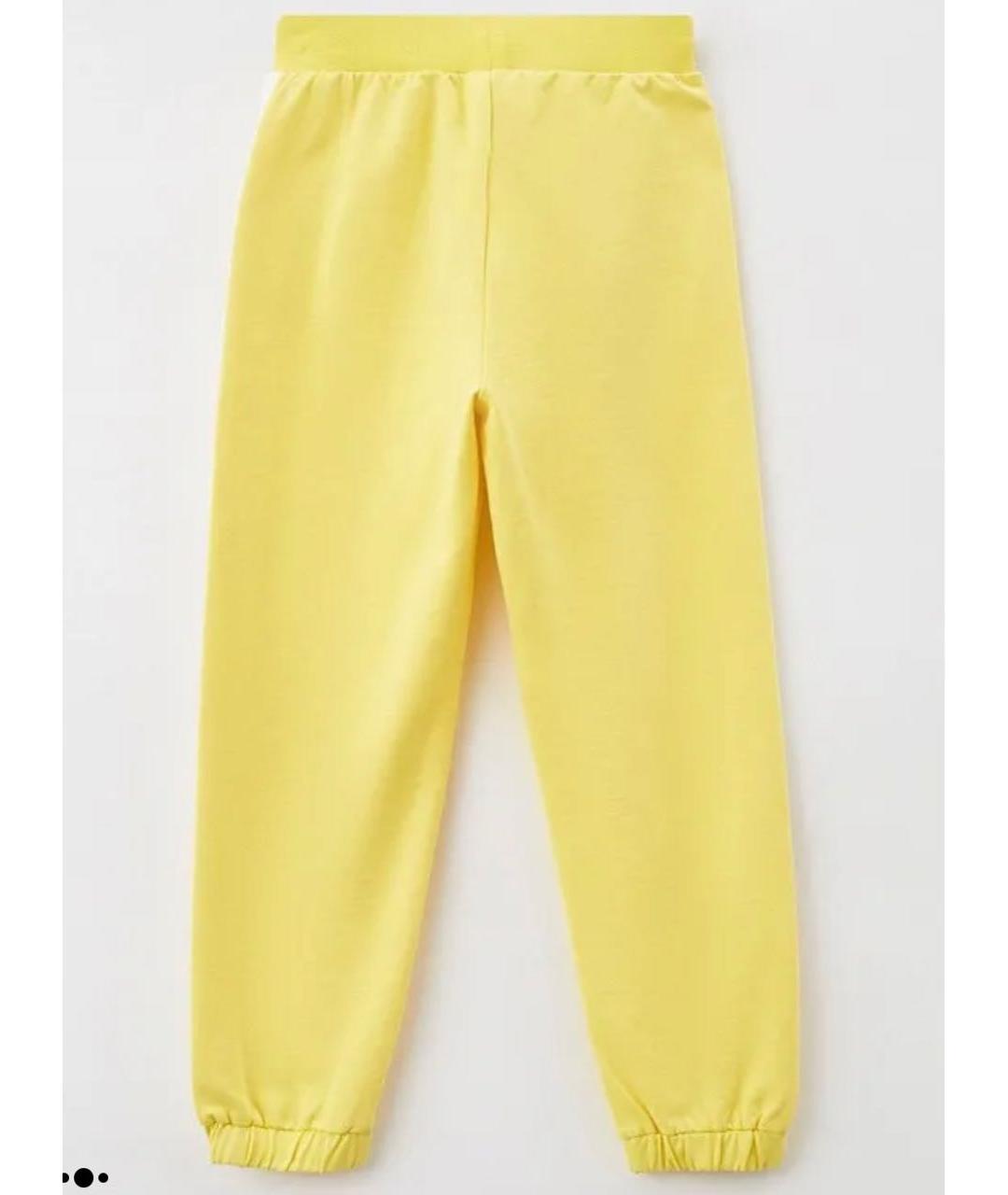 MONNALISA Желтые хлопковые брюки и шорты, фото 2