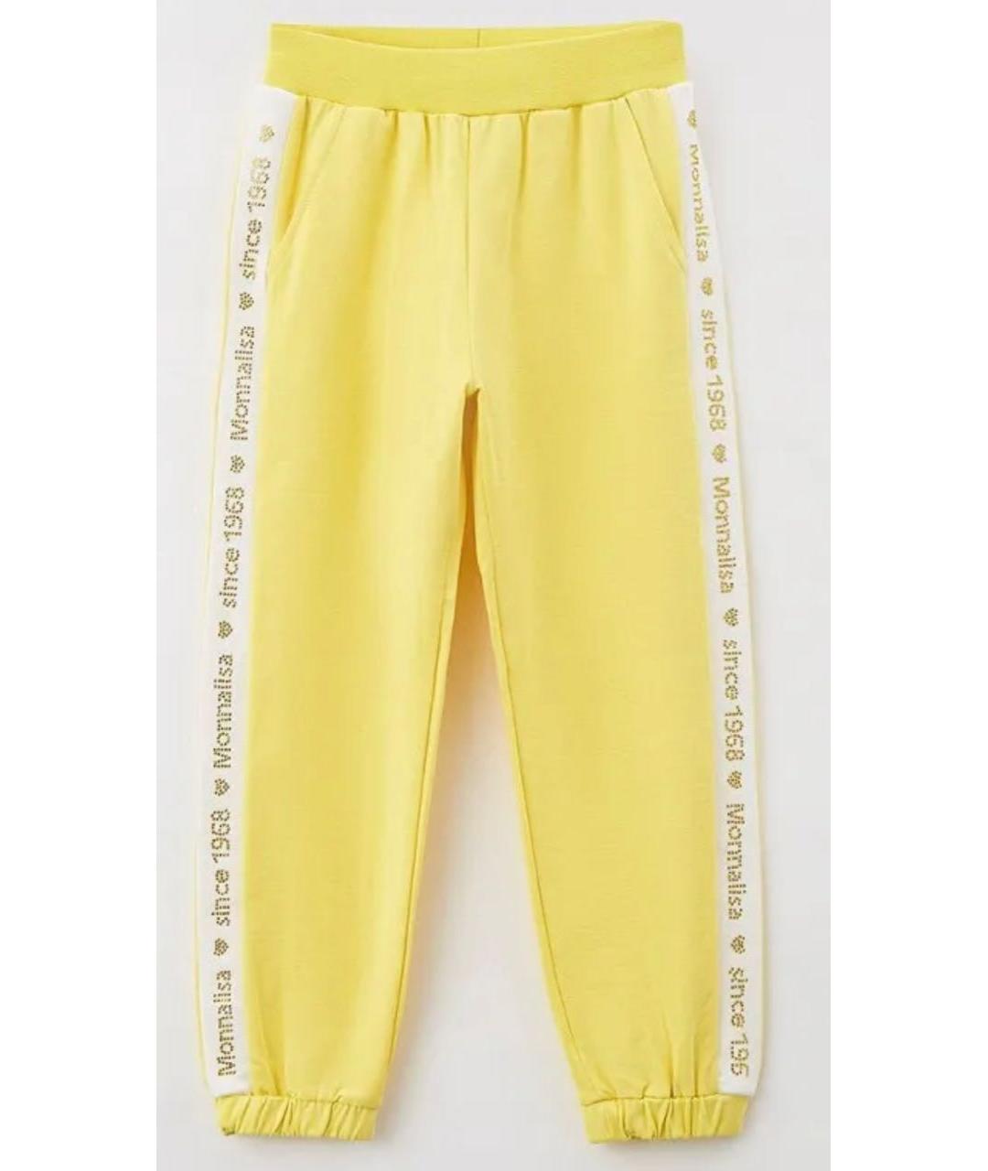 MONNALISA Желтые хлопковые брюки и шорты, фото 6