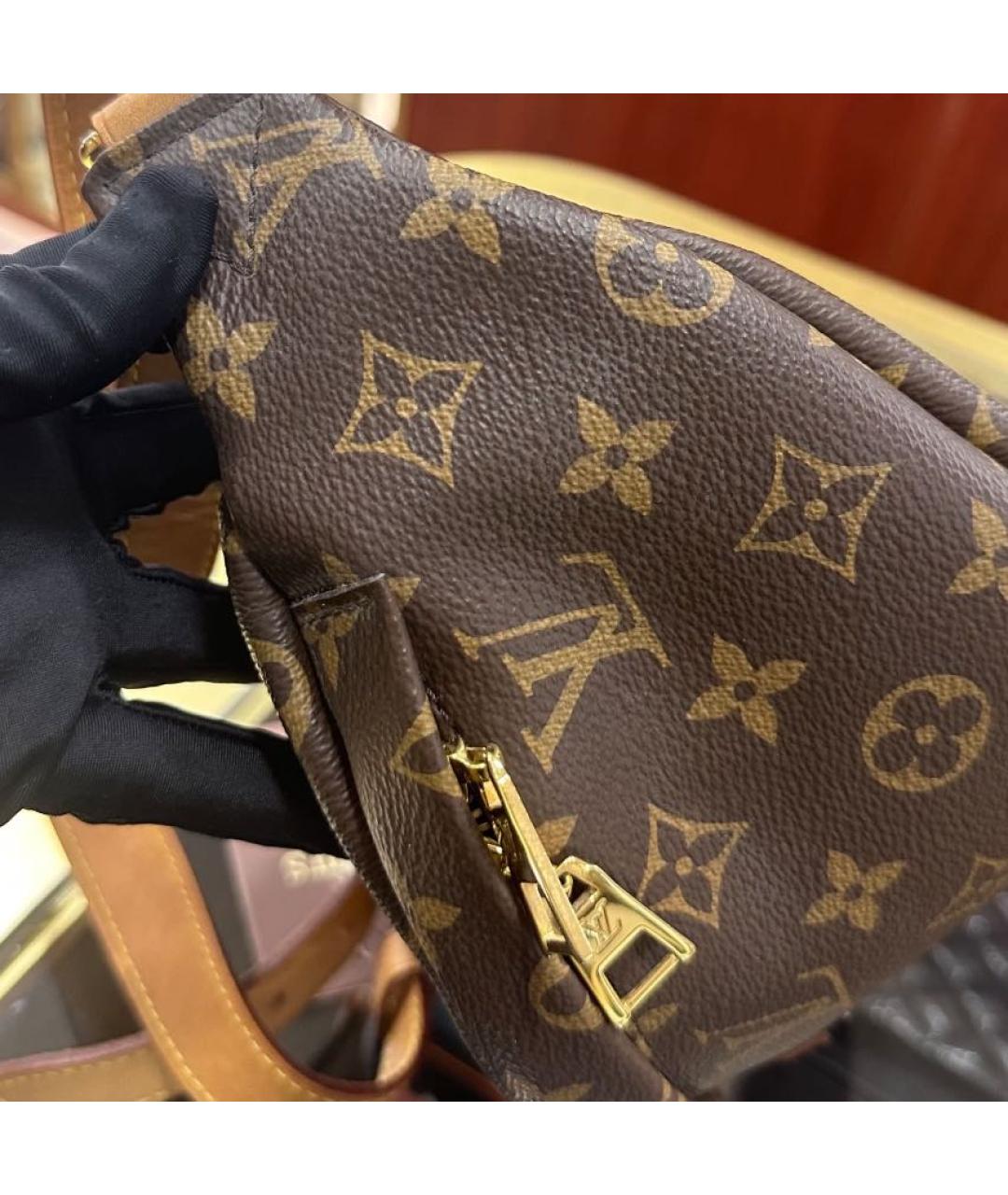 LOUIS VUITTON Коричневая поясная сумка, фото 3