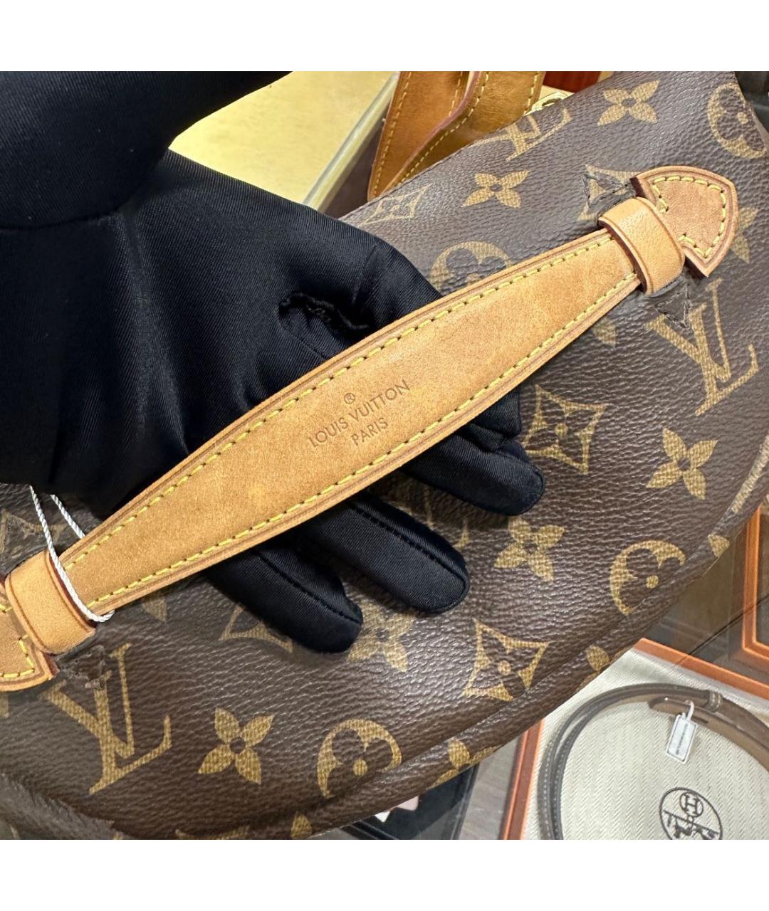 LOUIS VUITTON Коричневая поясная сумка, фото 7