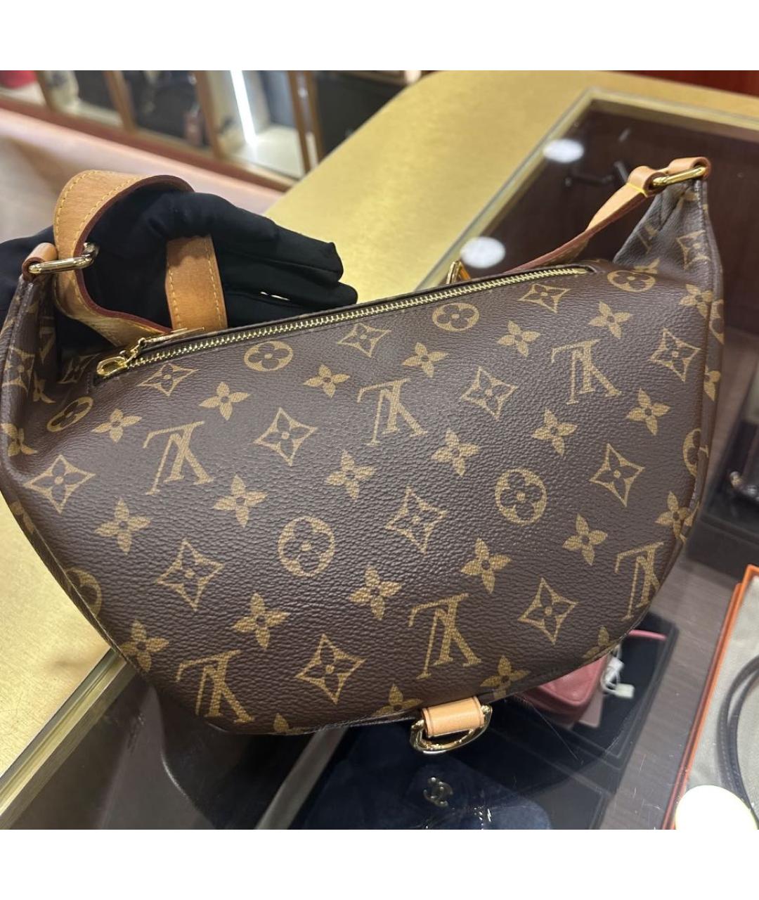 LOUIS VUITTON Коричневая поясная сумка, фото 4