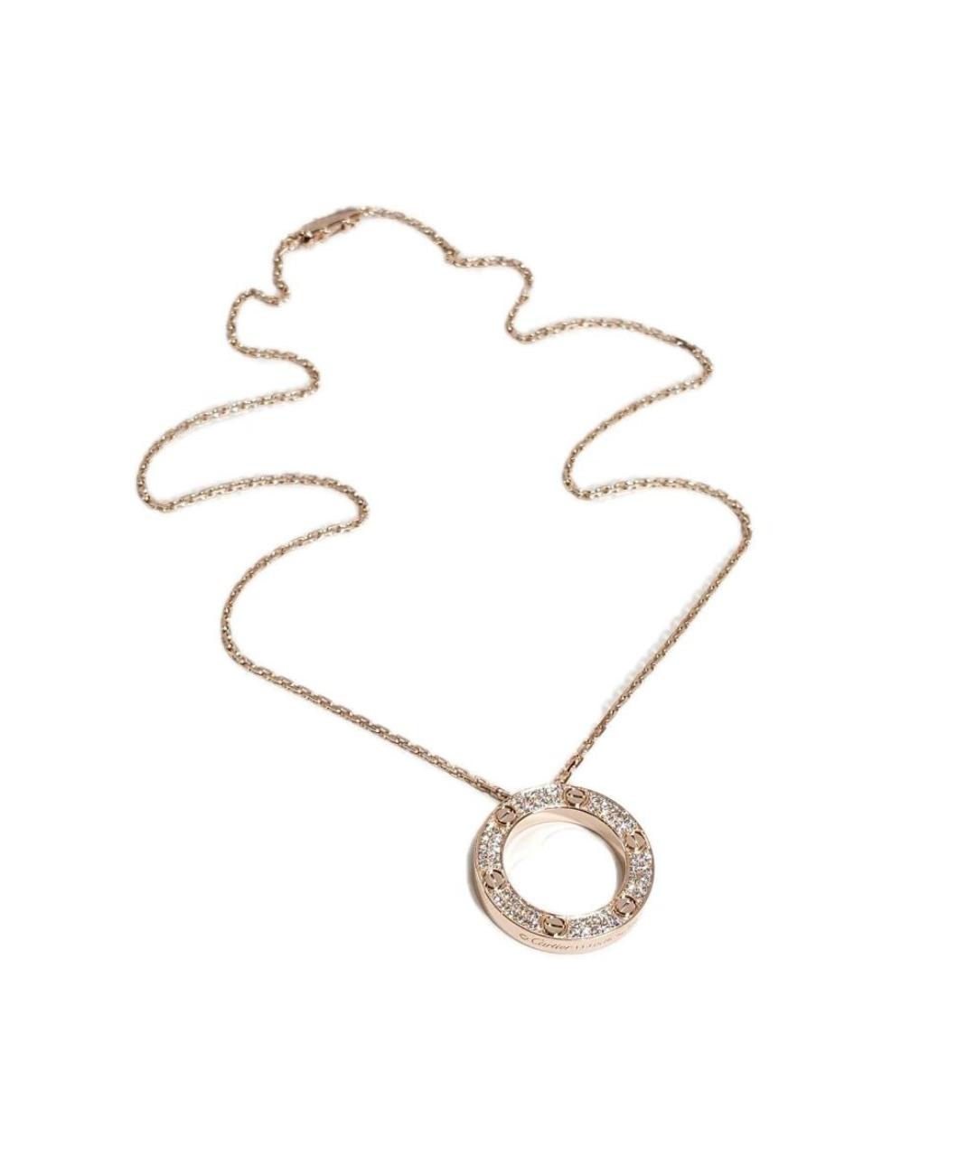 CARTIER Золотая подвеска из розового золота, фото 1