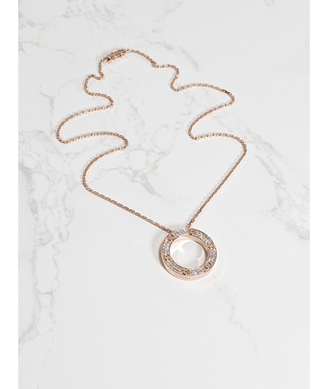 CARTIER Золотая подвеска из розового золота, фото 2