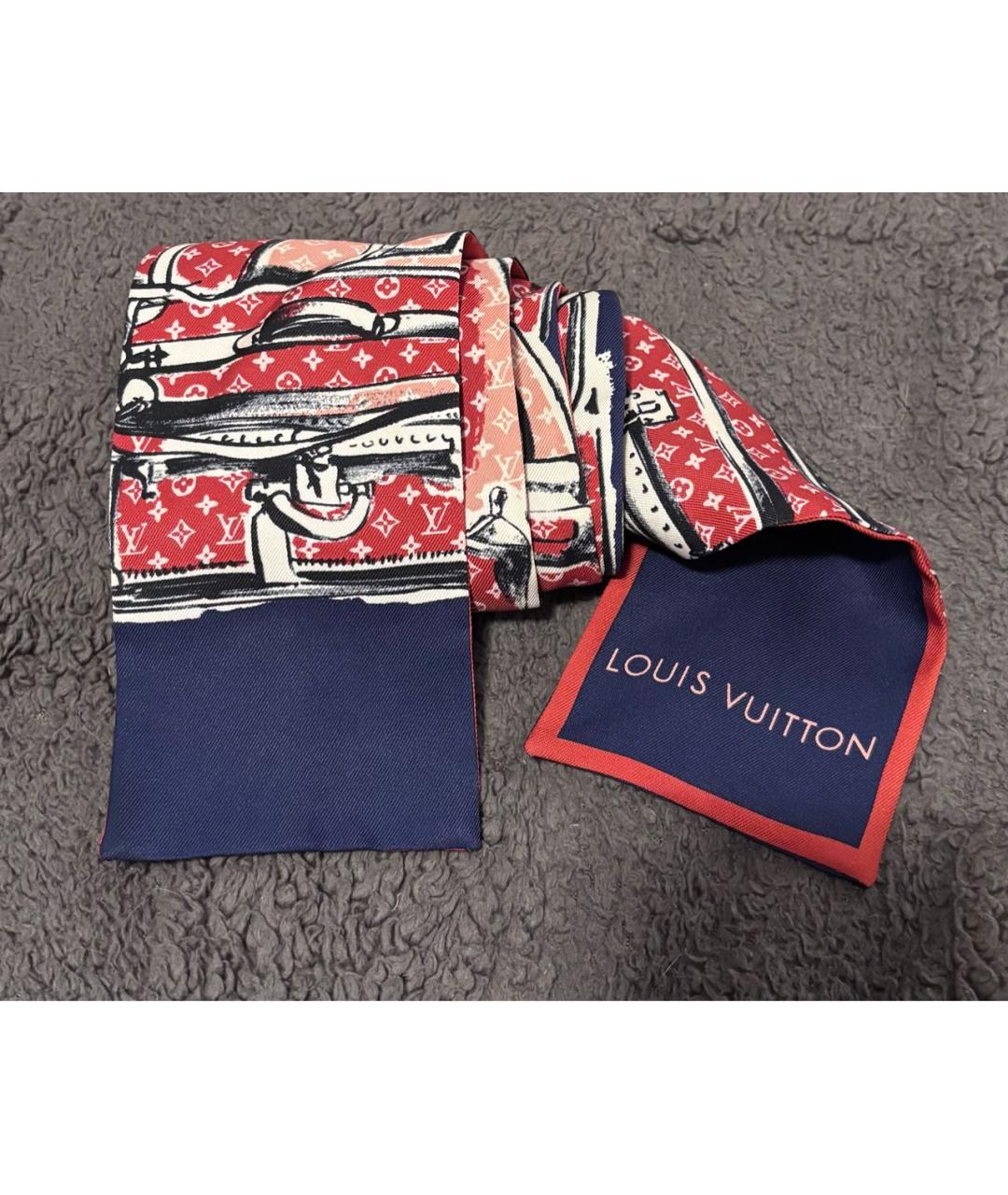 LOUIS VUITTON Мульти шелковый платок, фото 5