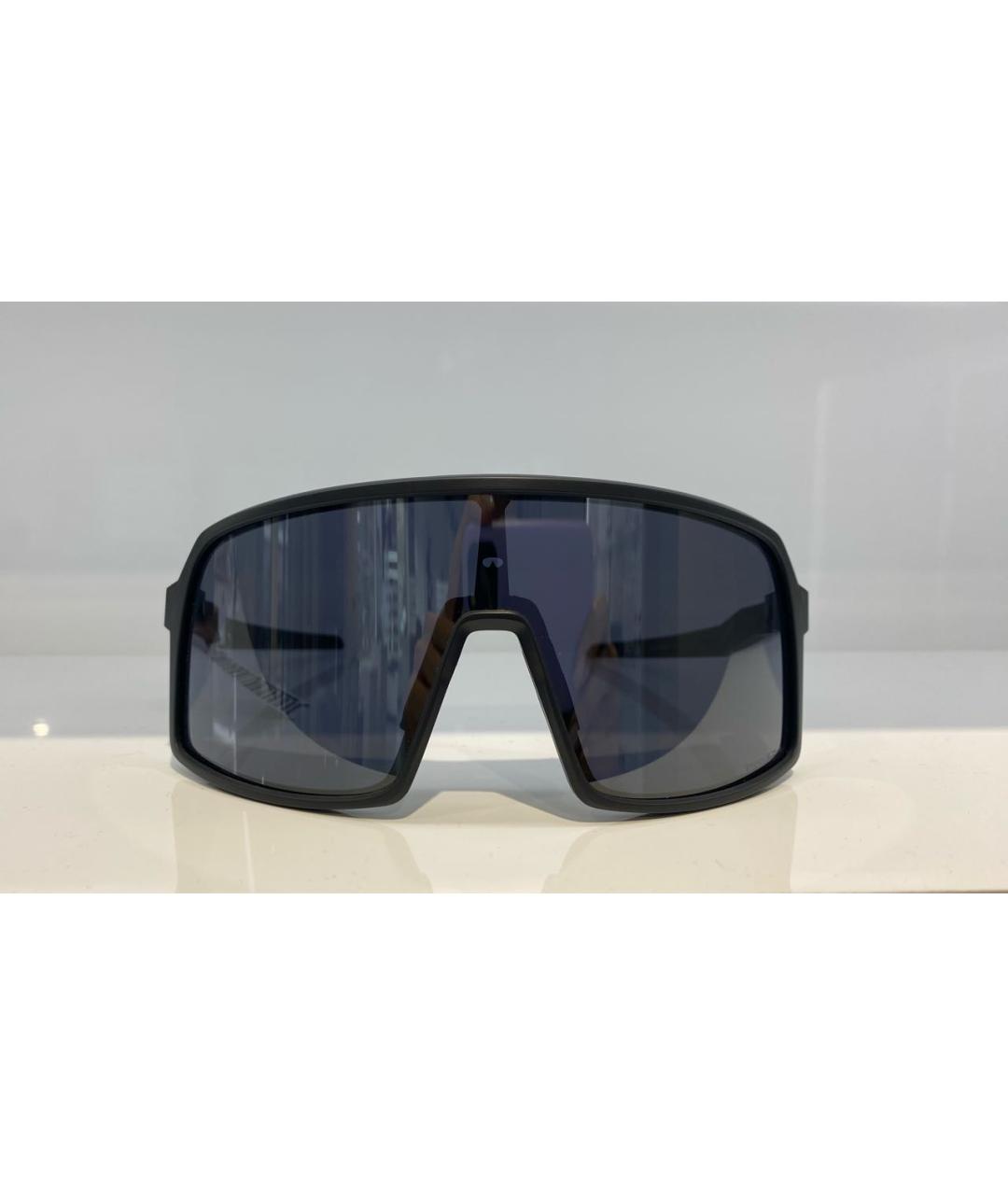 OAKLEY Антрацитовые пластиковые солнцезащитные очки, фото 4