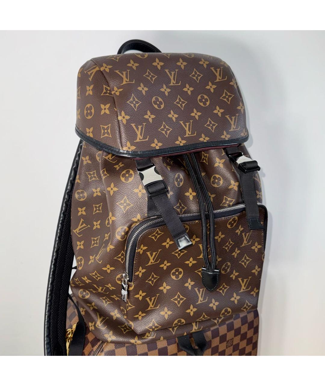 LOUIS VUITTON Коричневый рюкзак из искусственной кожи, фото 2