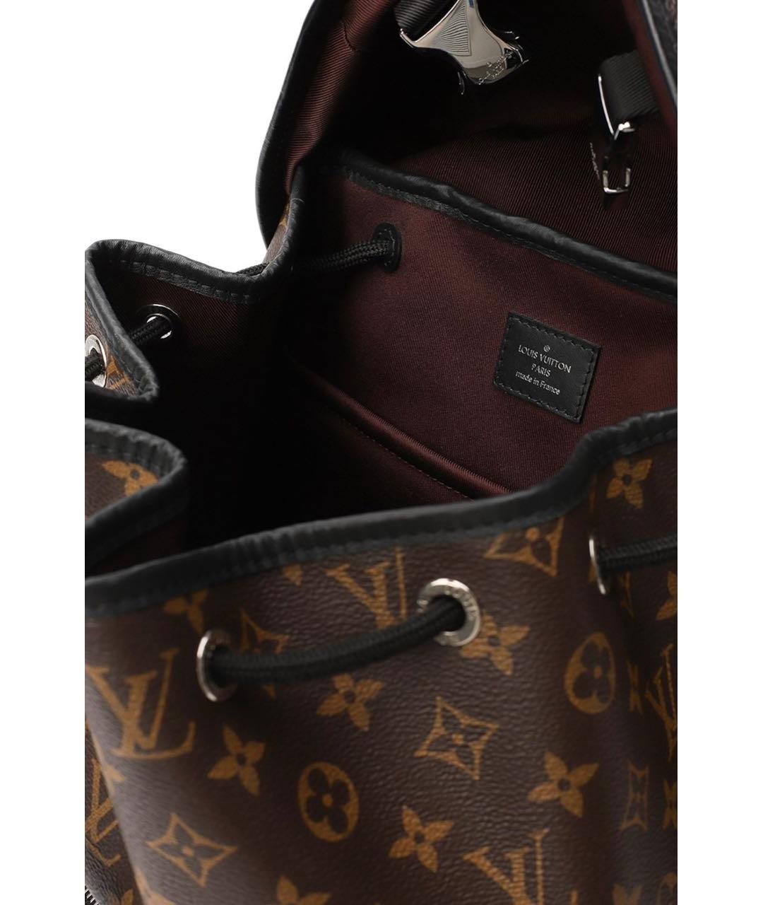 LOUIS VUITTON Коричневый рюкзак из искусственной кожи, фото 6