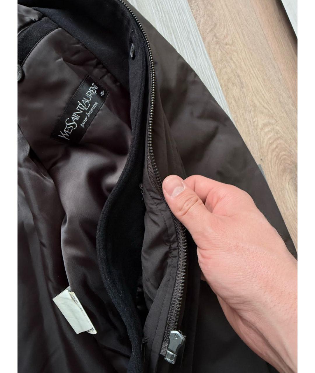 YVES SAINT LAURENT BEAUTY Коричневая полиэстеровая куртка, фото 6