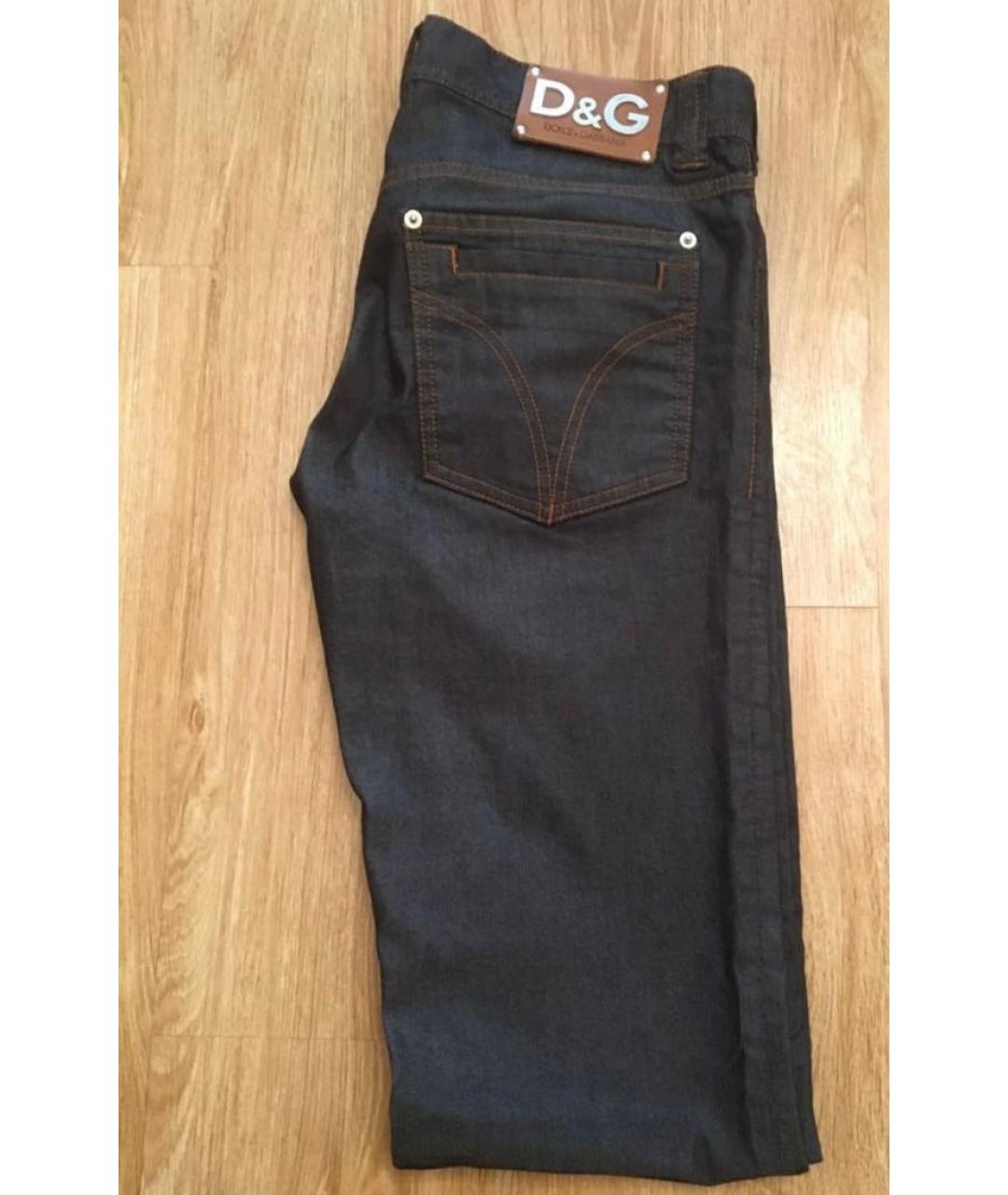 DOLCE&GABBANA Черные хлопко-полиэстеровые джинсы скинни, фото 5