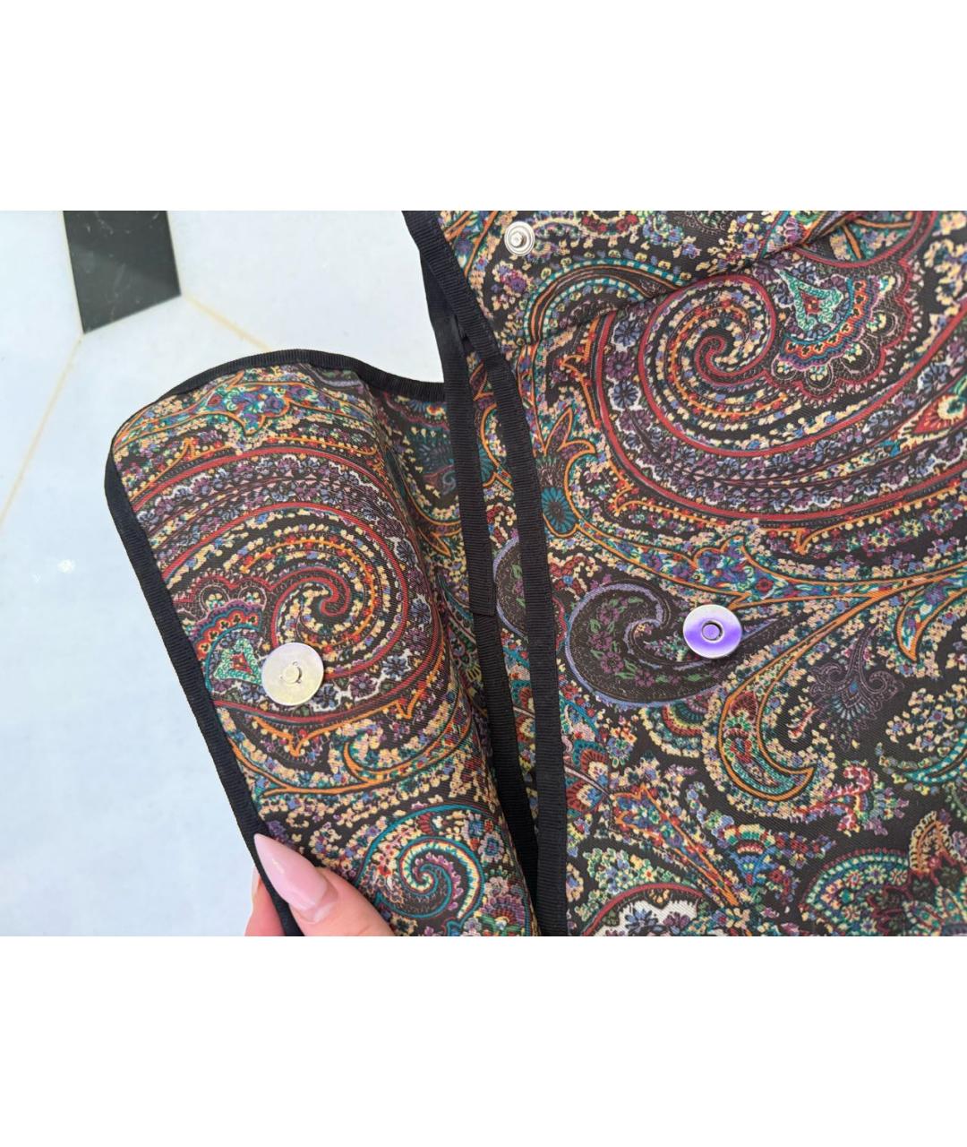 ETRO Коричневый тканевый рюкзак, фото 5