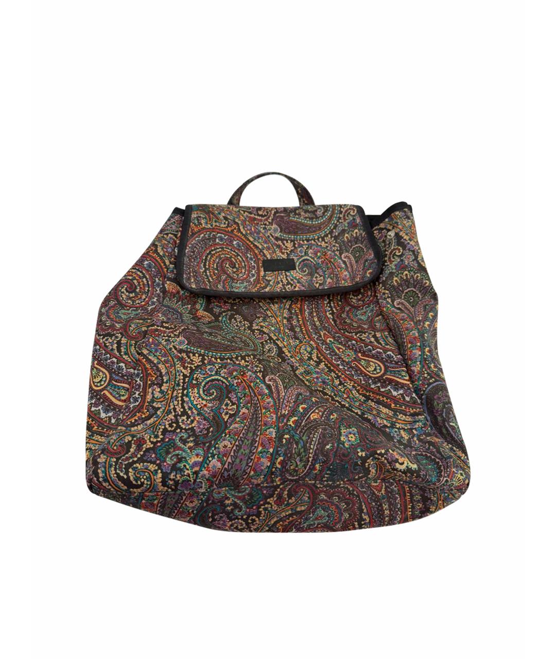 ETRO Коричневый тканевый рюкзак, фото 1