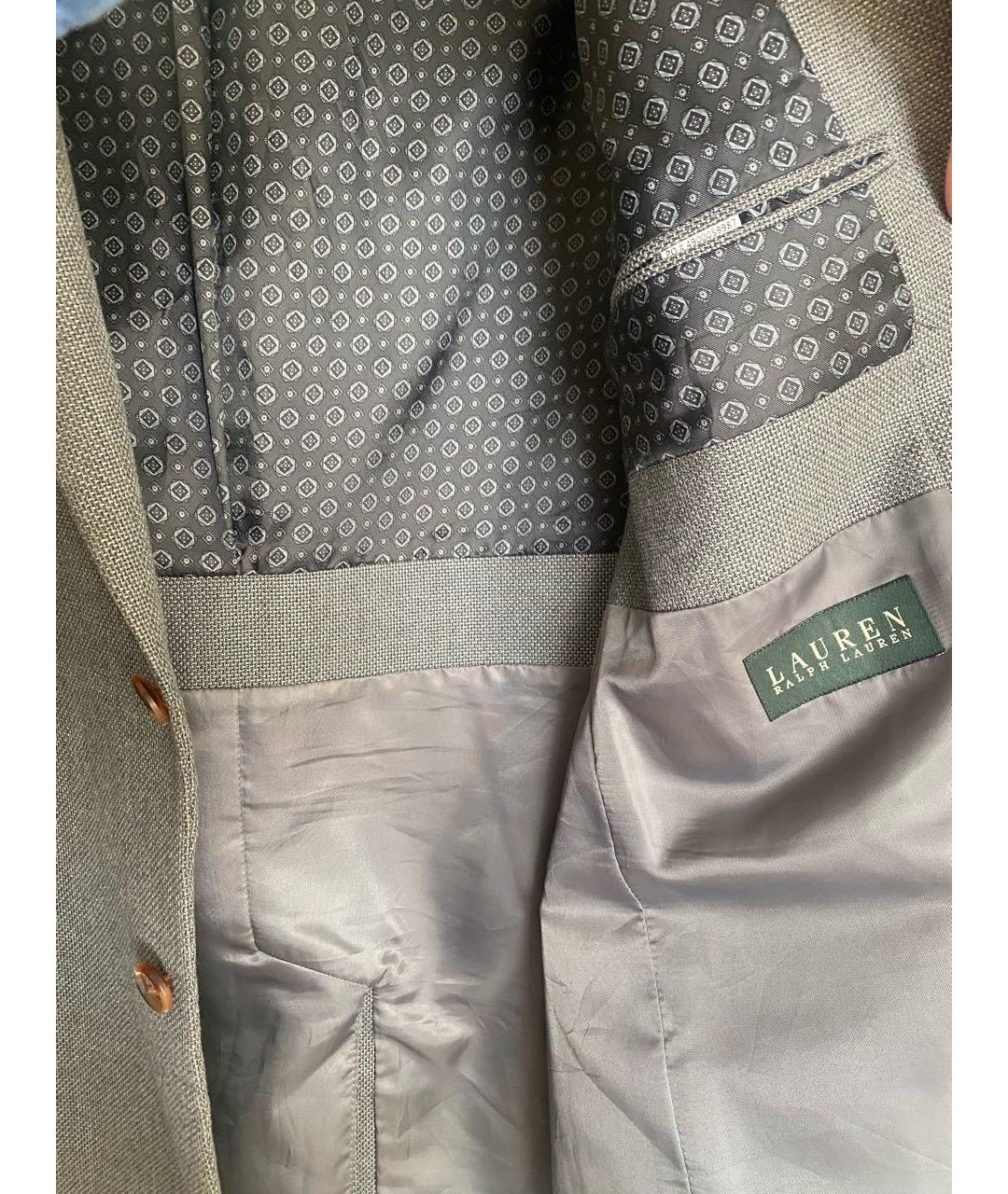 POLO RALPH LAUREN Серый вискозный пиджак, фото 3