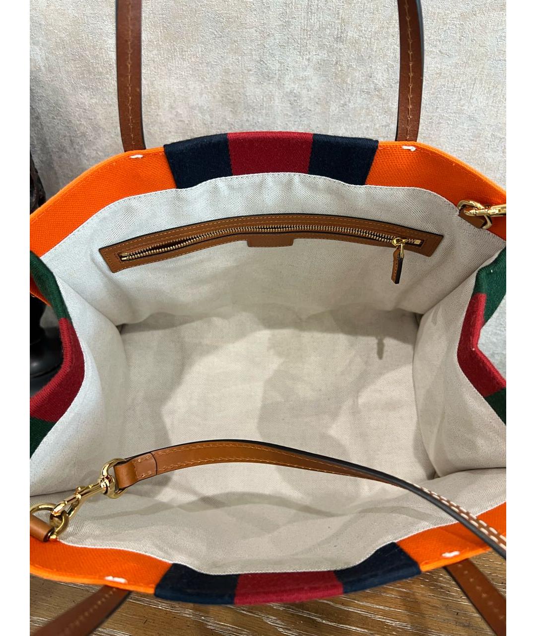 GUCCI Оранжевая сумка тоут, фото 4