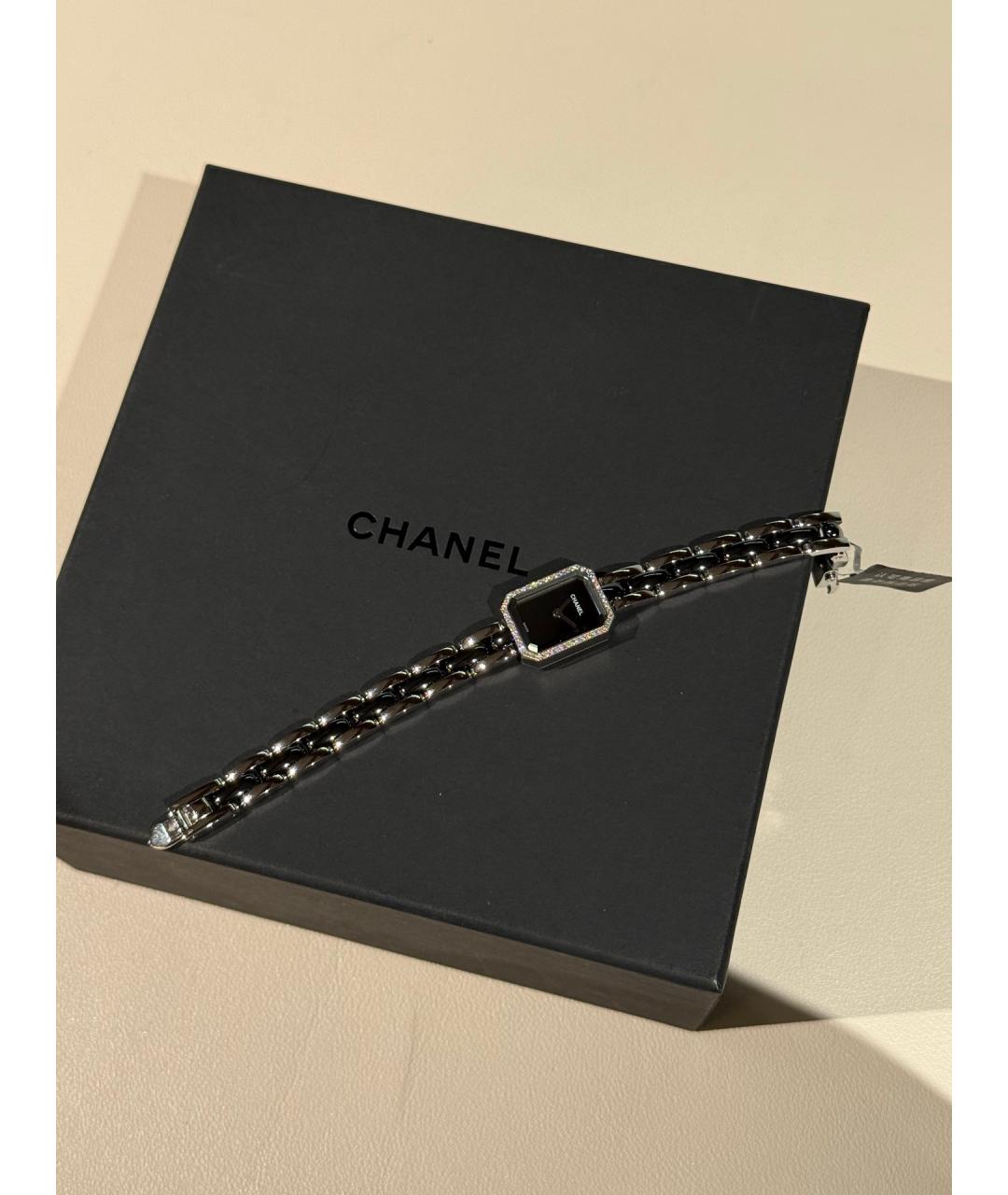 CHANEL Черные стальные часы, фото 6