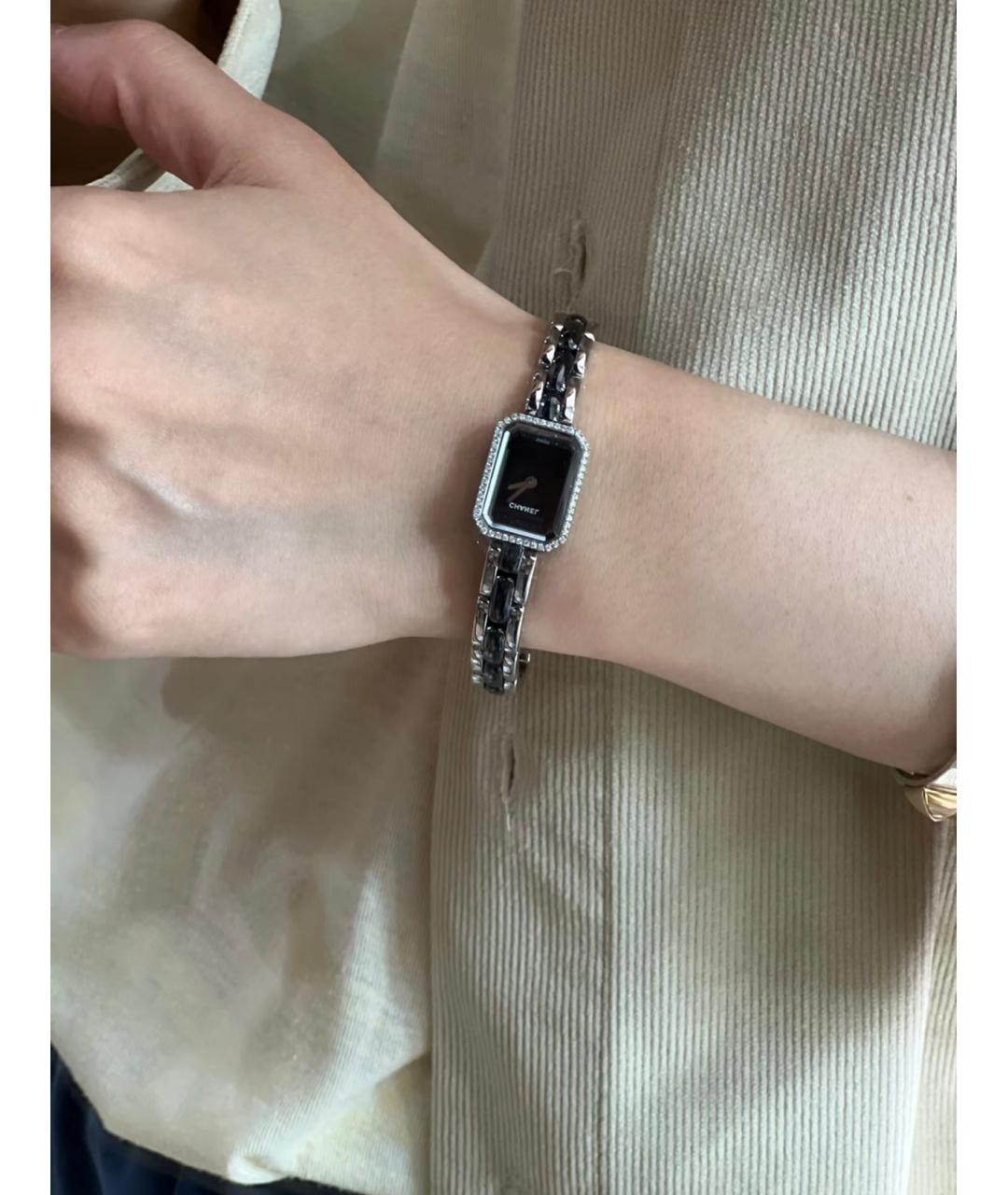 CHANEL Черные стальные часы, фото 5