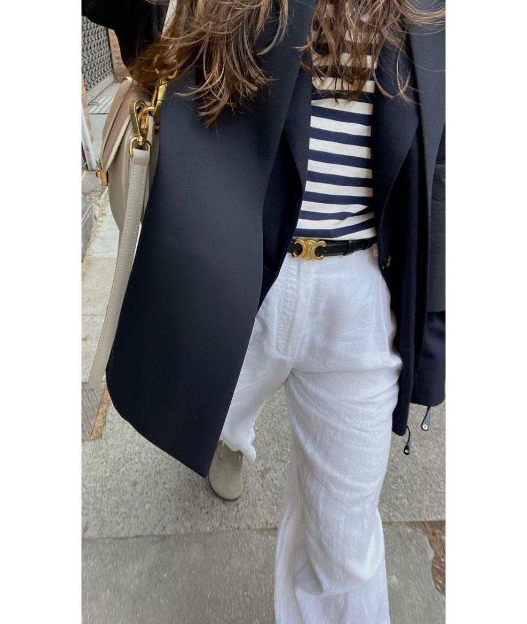 CELINE Черный кожаный ремень, фото 2