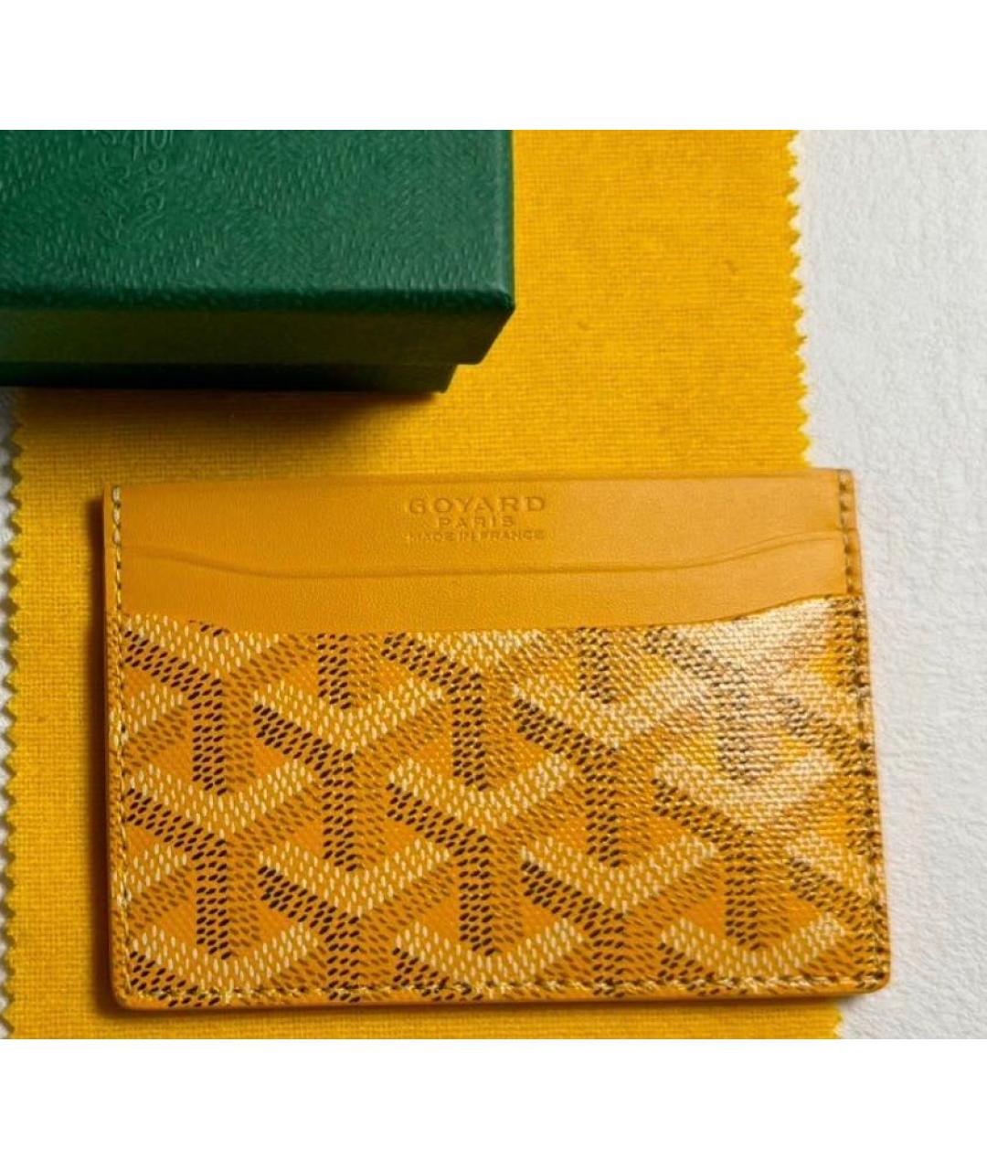 GOYARD Желтый кардхолдер, фото 4