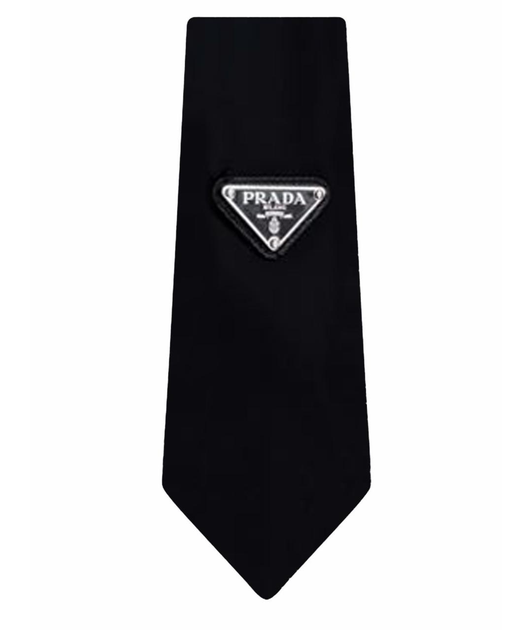 PRADA Черный тканевый галстук, фото 1