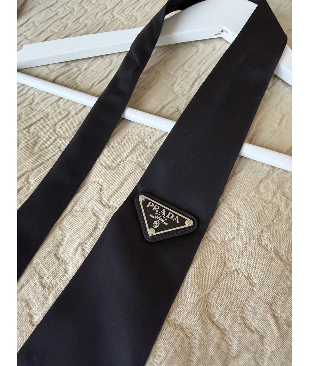 PRADA Черный тканевый галстук, фото 4