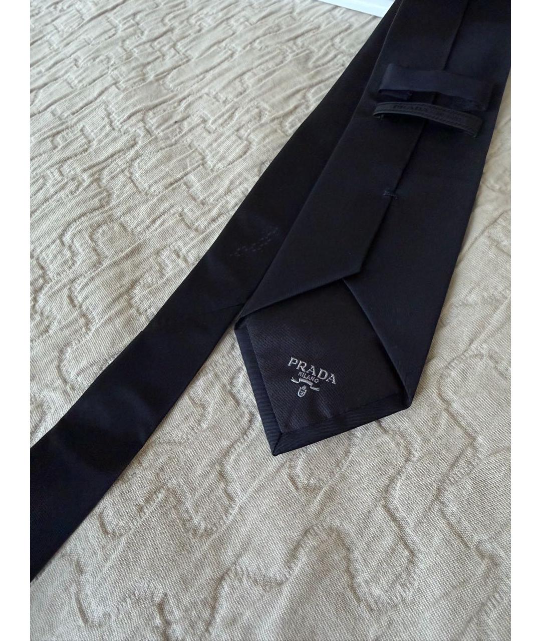 PRADA Черный тканевый галстук, фото 5
