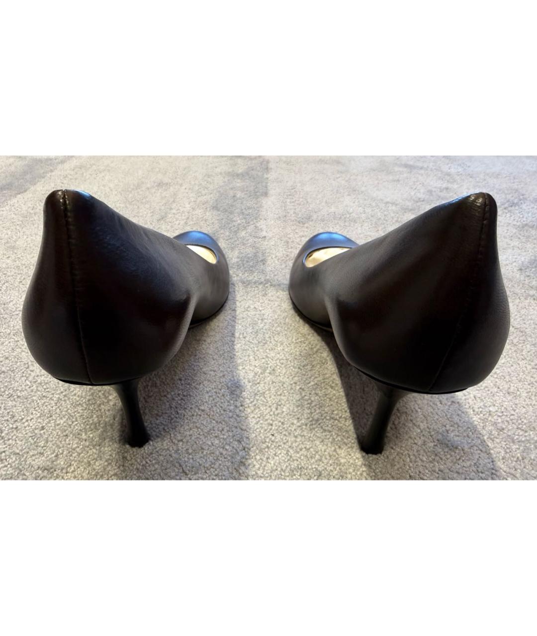 GUCCI Коричневые кожаные туфли, фото 4