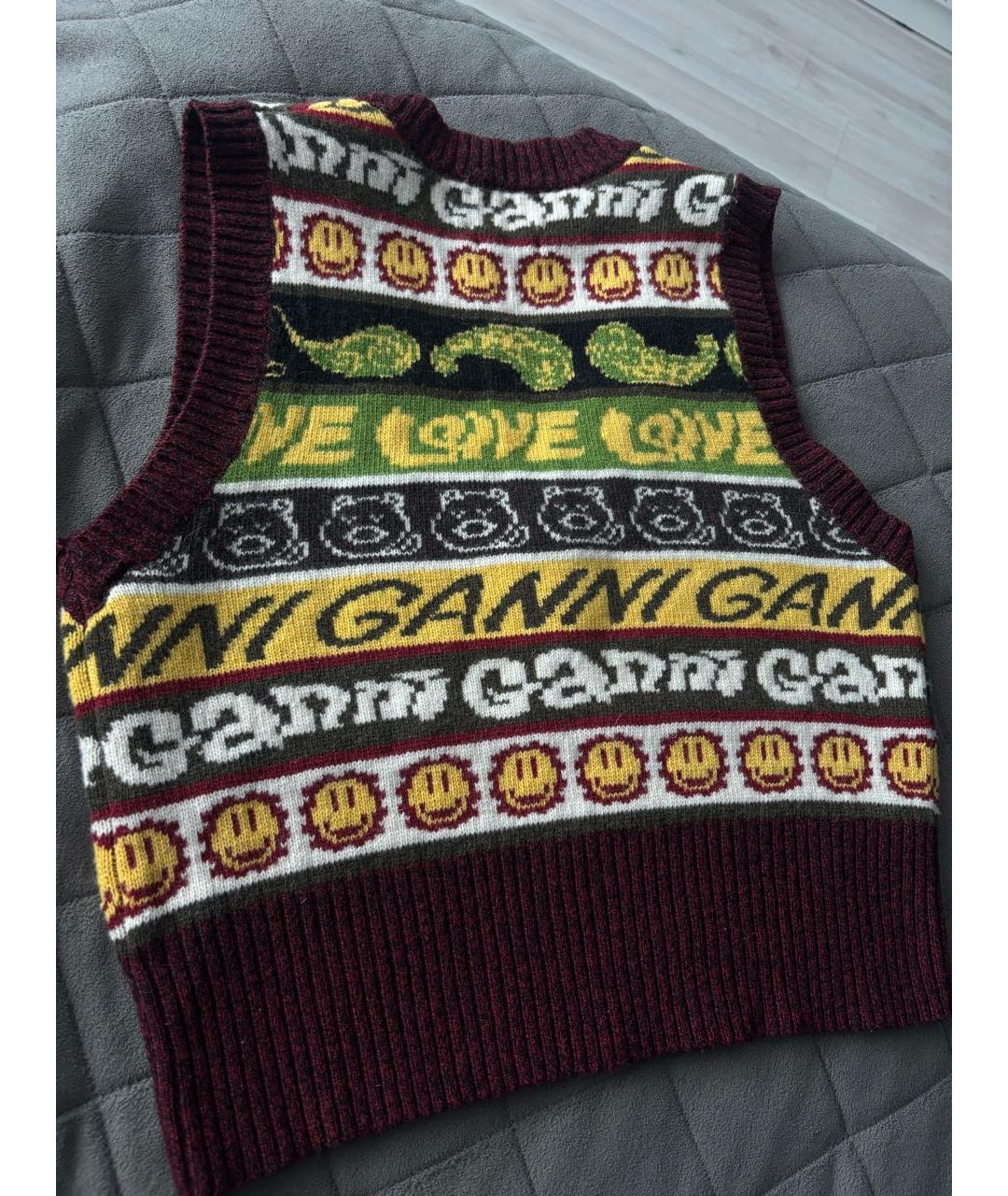 GANNI Мульти шерстяная жилетка, фото 3