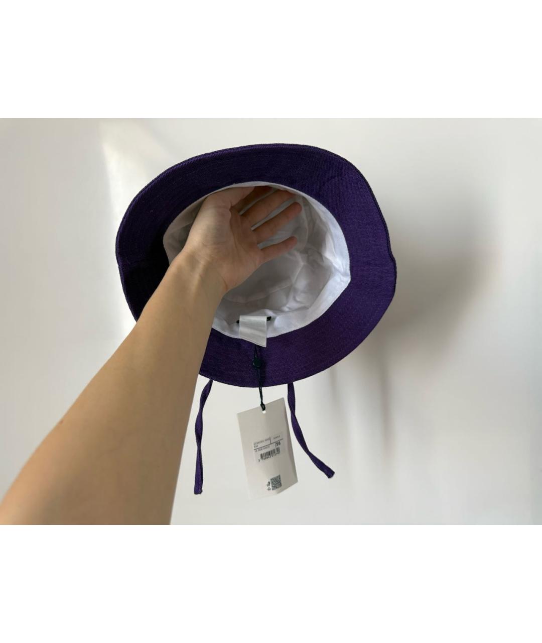 JACQUEMUS Фиолетовая хлопковая панама, фото 3