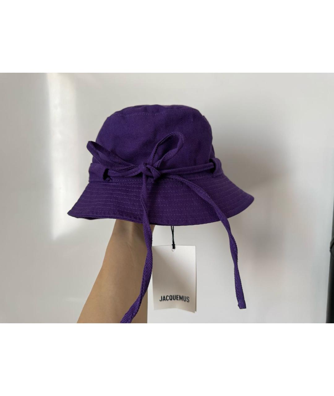 JACQUEMUS Фиолетовая хлопковая панама, фото 2