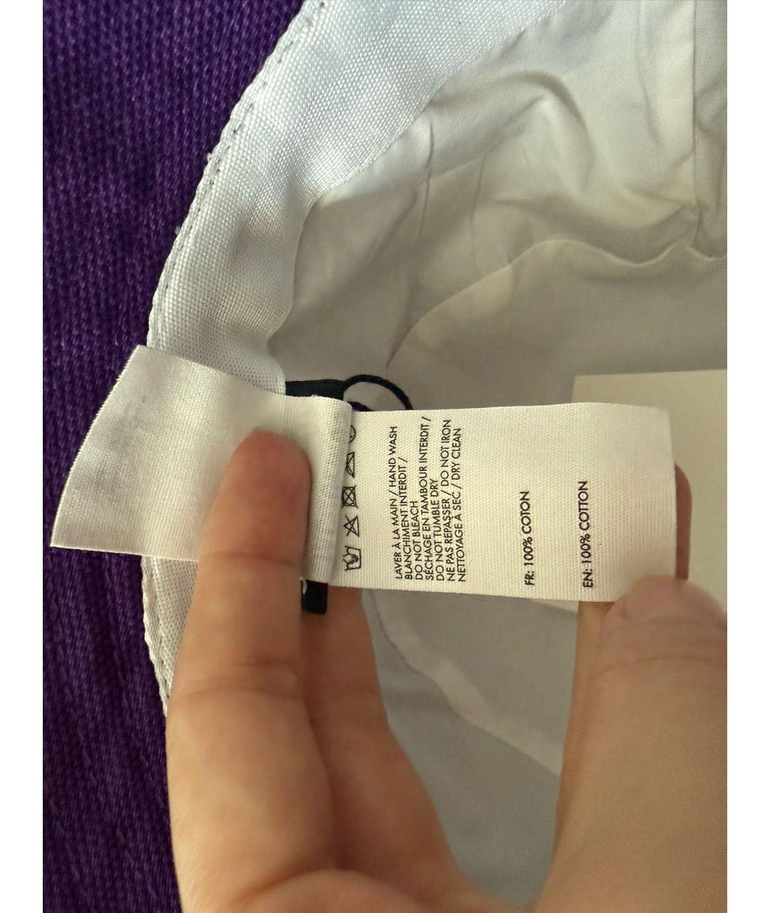 JACQUEMUS Фиолетовая хлопковая панама, фото 6