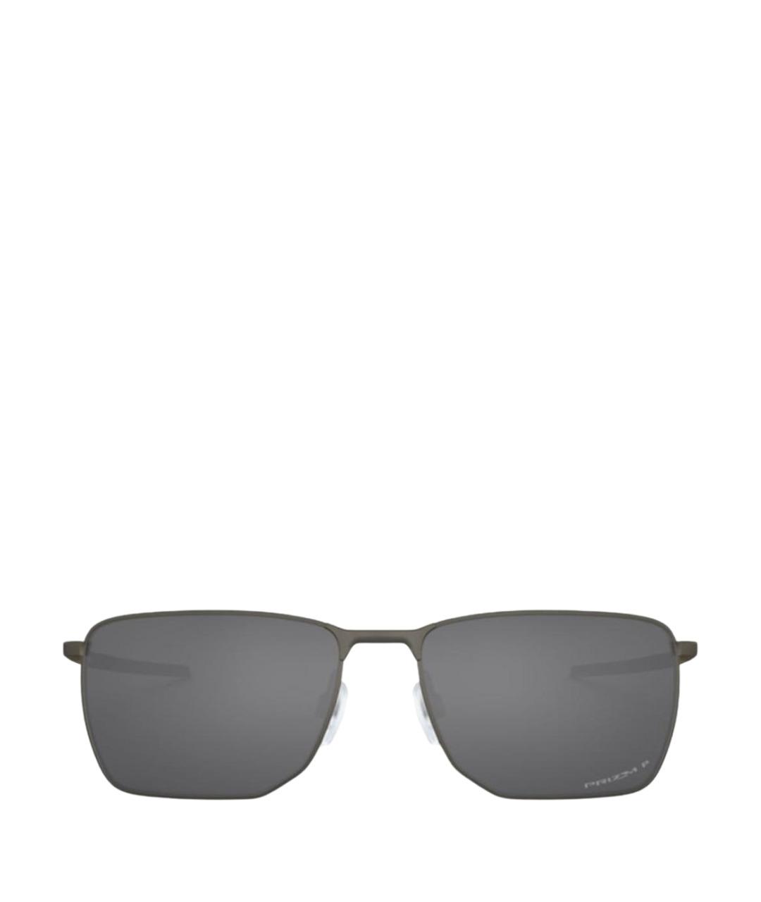OAKLEY Антрацитовые металлические солнцезащитные очки, фото 1