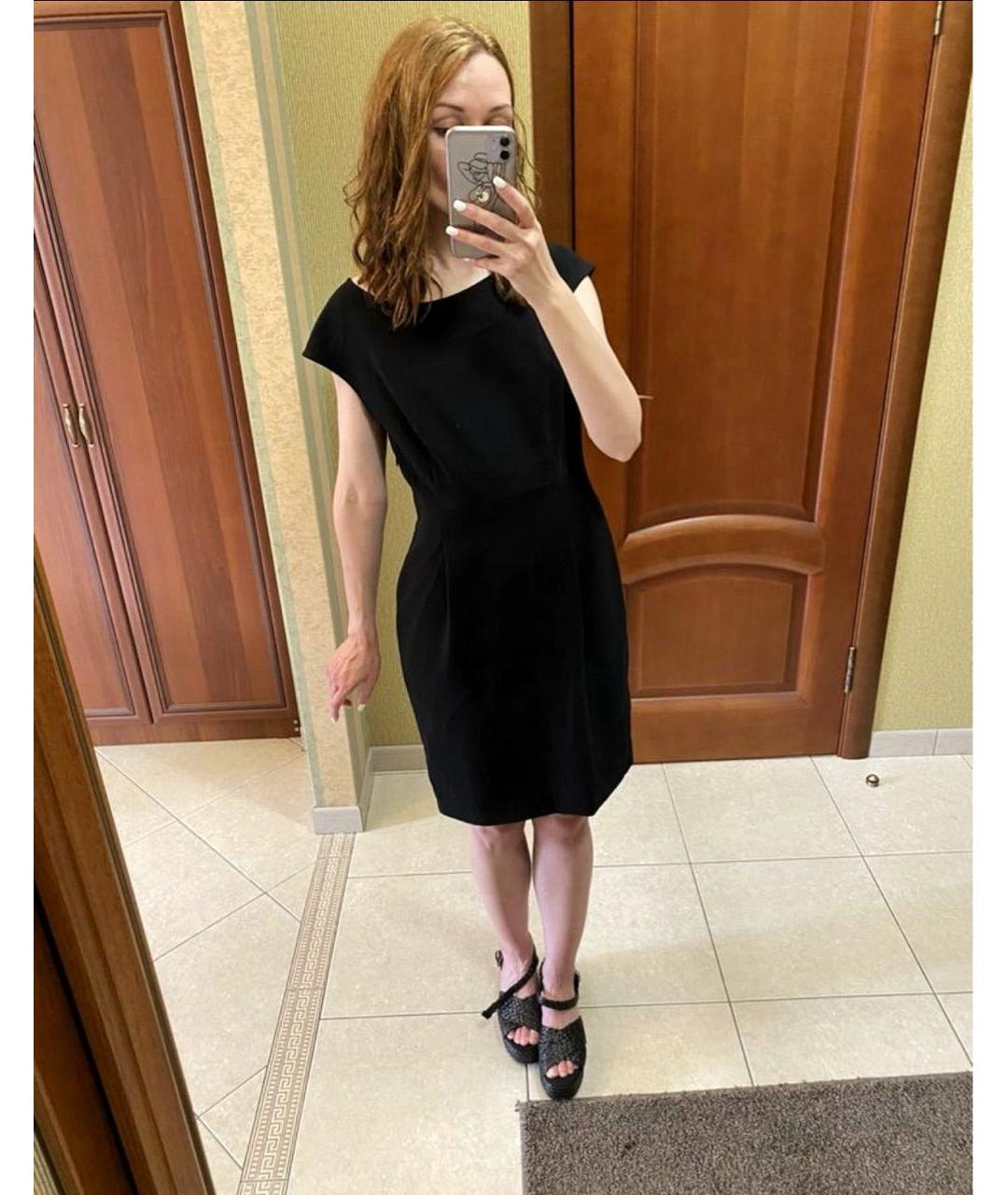 MAX&CO Темно-синее полиэстеровое повседневное платье, фото 4