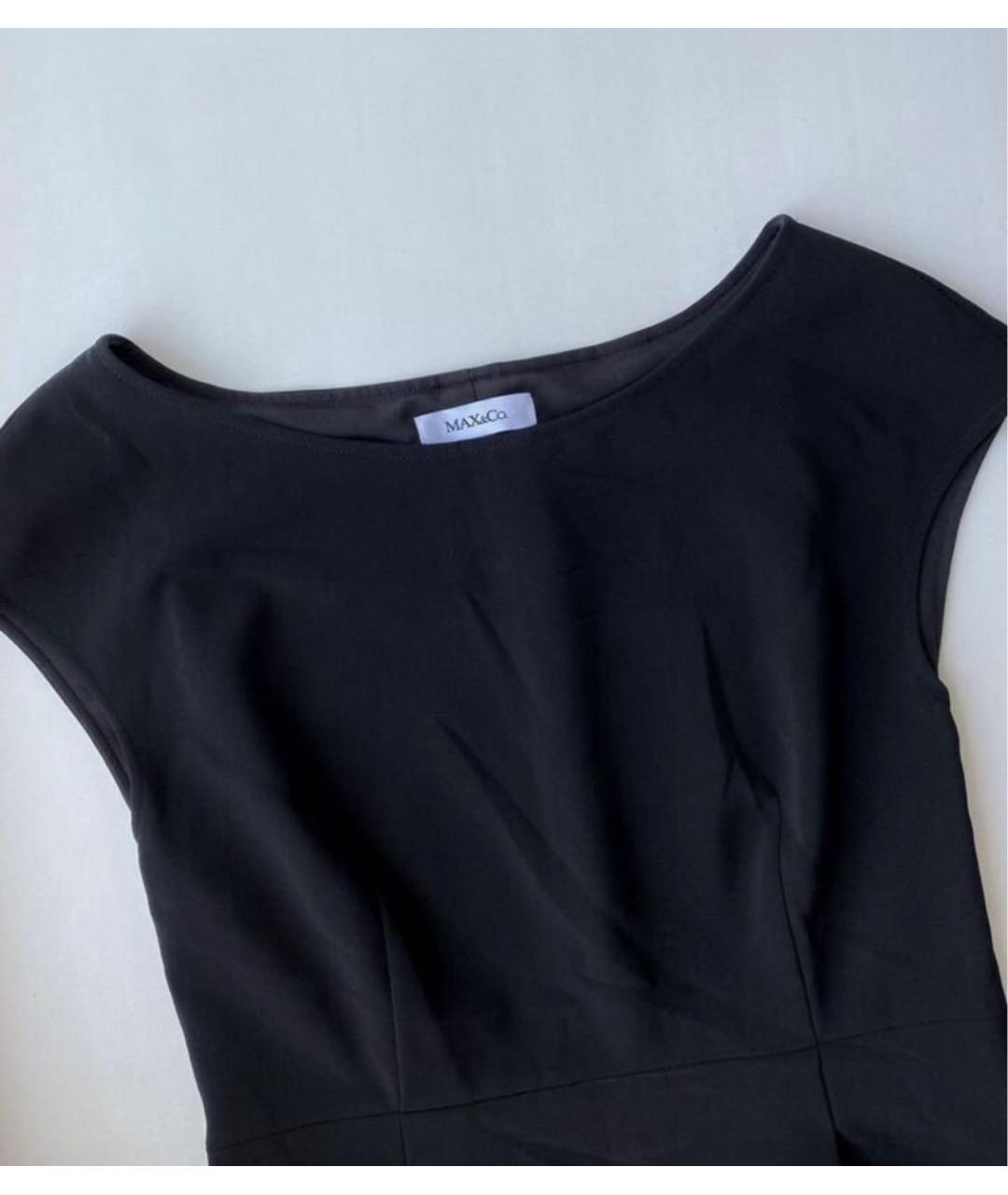 MAX&CO Темно-синее полиэстеровое повседневное платье, фото 2