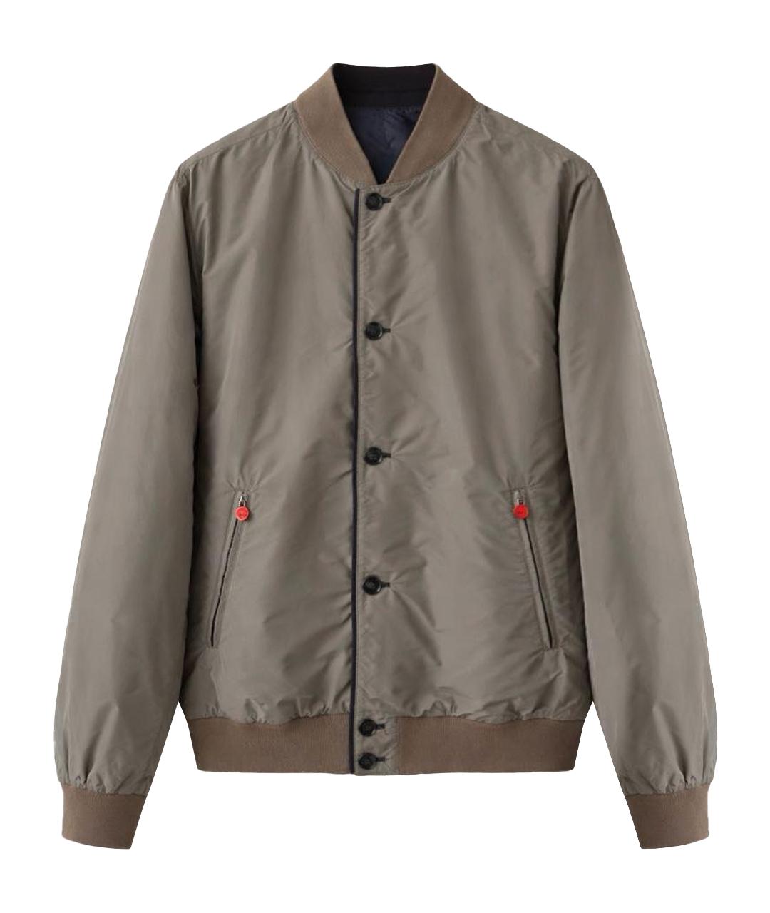 KITON Зеленая полиамидовая куртка, фото 1