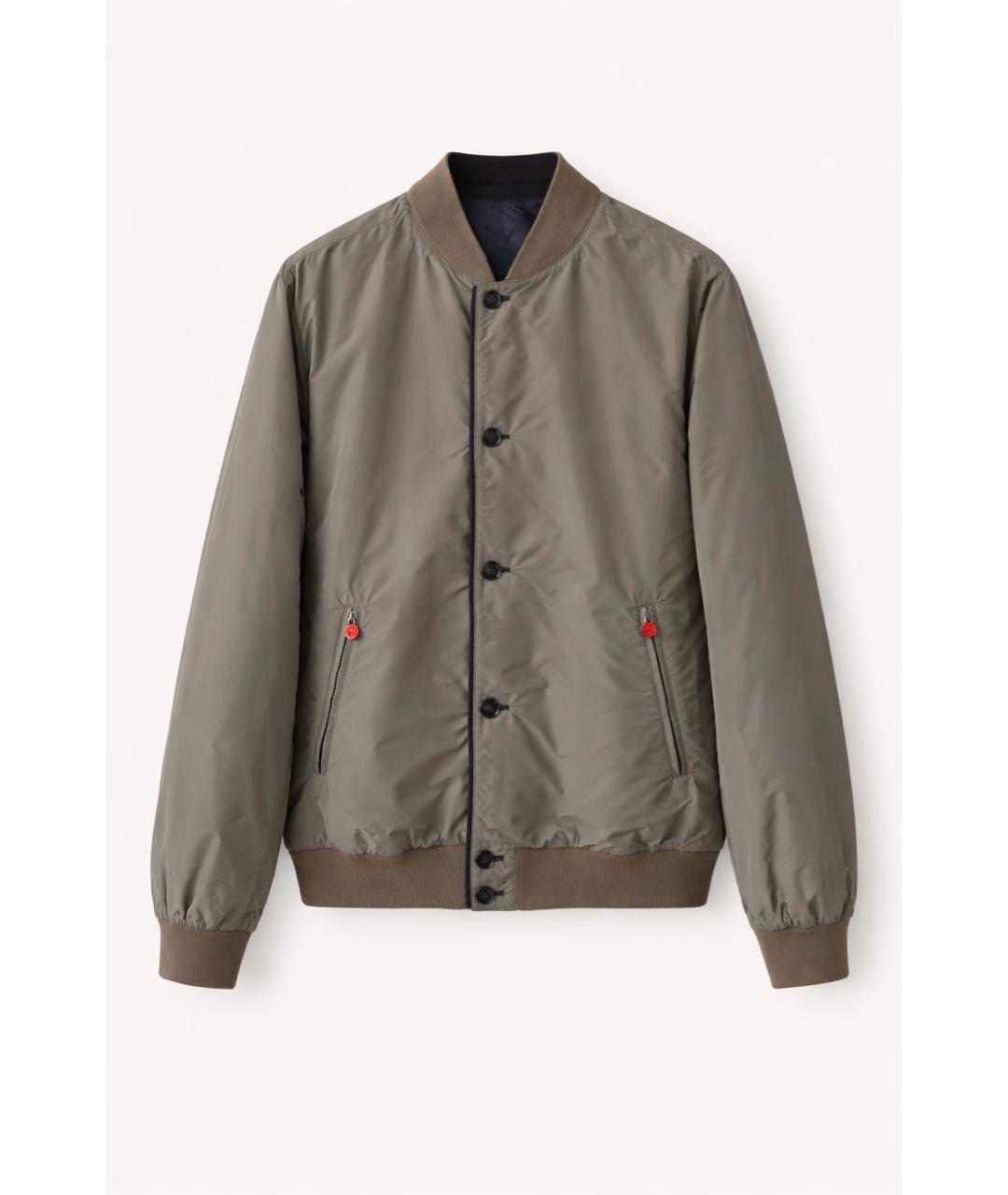 KITON Зеленая полиамидовая куртка, фото 9