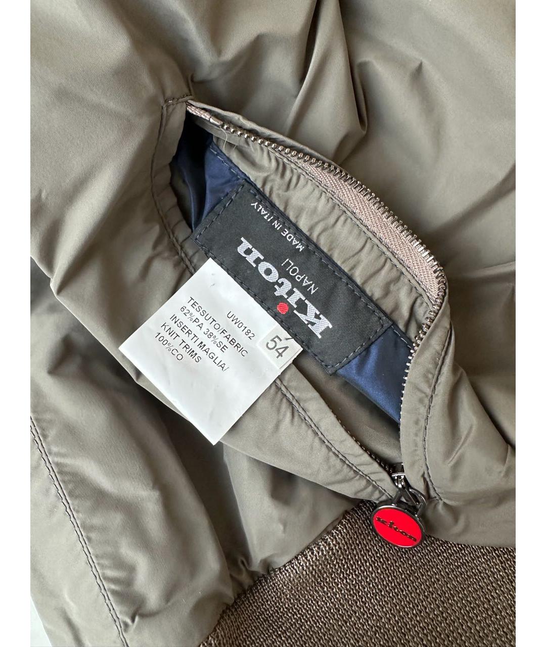 KITON Зеленая полиамидовая куртка, фото 7