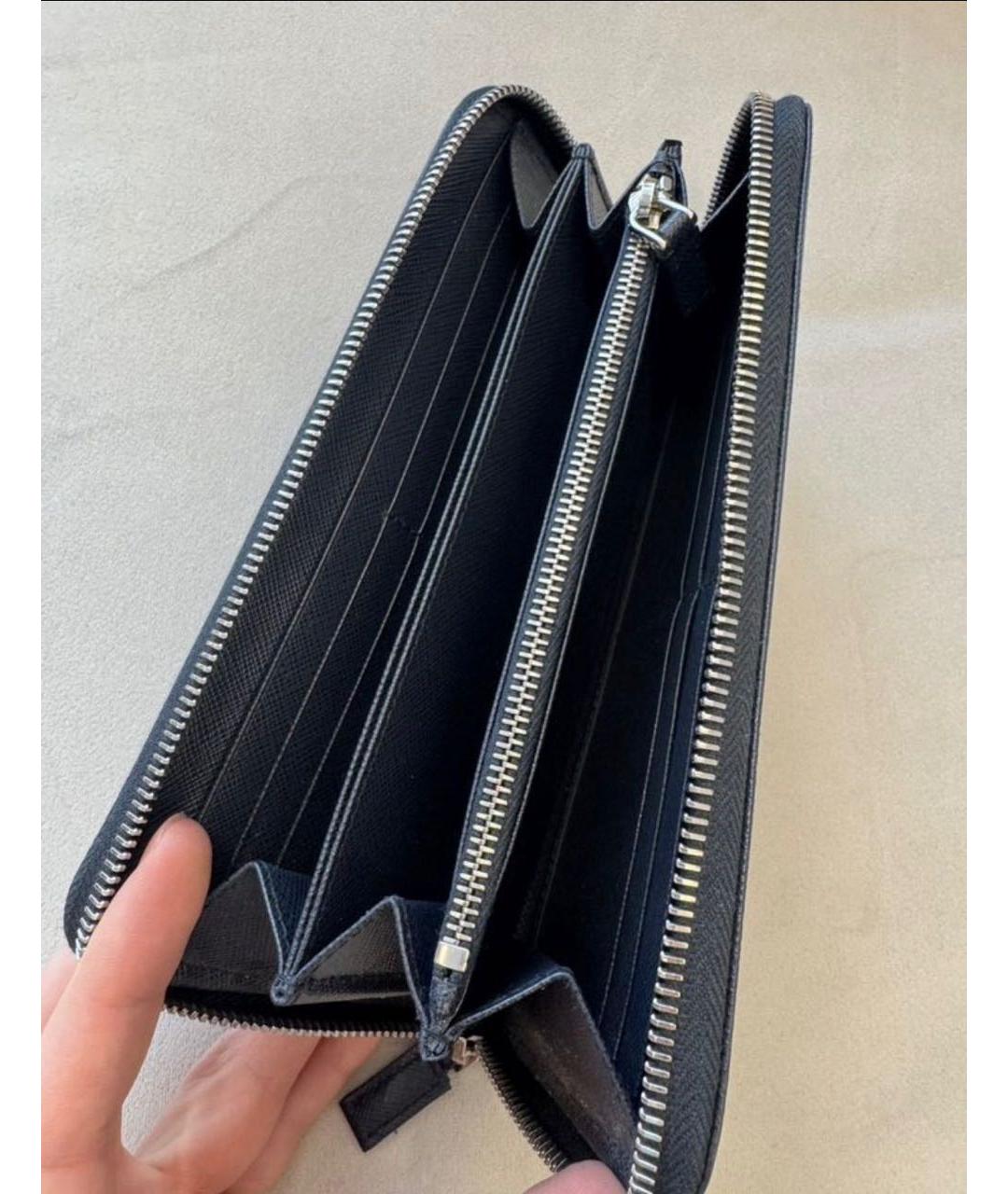 PRADA Синий кожаный кошелек, фото 3