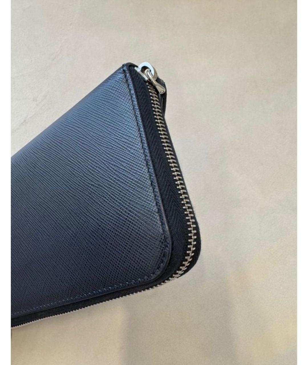PRADA Синий кожаный кошелек, фото 5