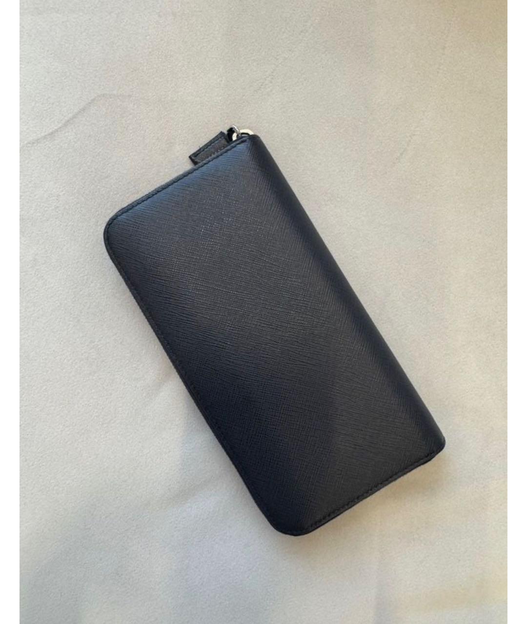 PRADA Синий кожаный кошелек, фото 2
