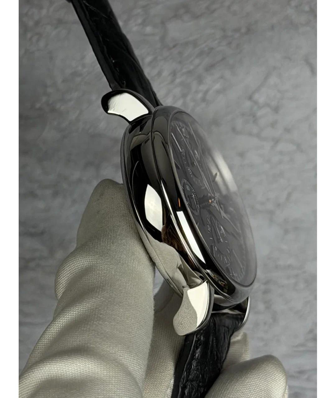 IWC Черные металлические часы, фото 4