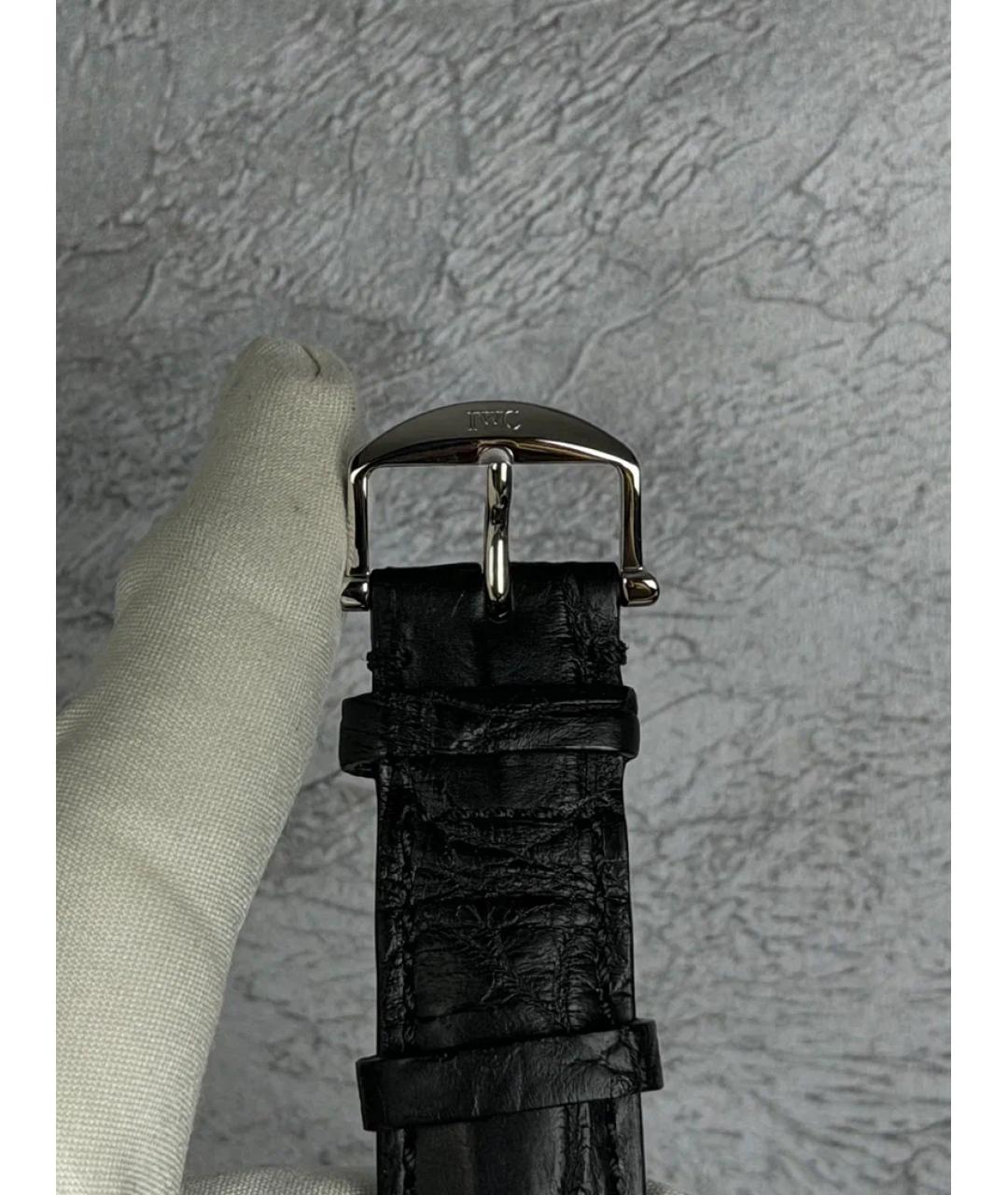 IWC Черные металлические часы, фото 5