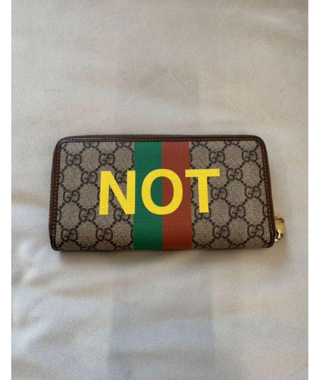 GUCCI Коричневый кошелек, фото 2