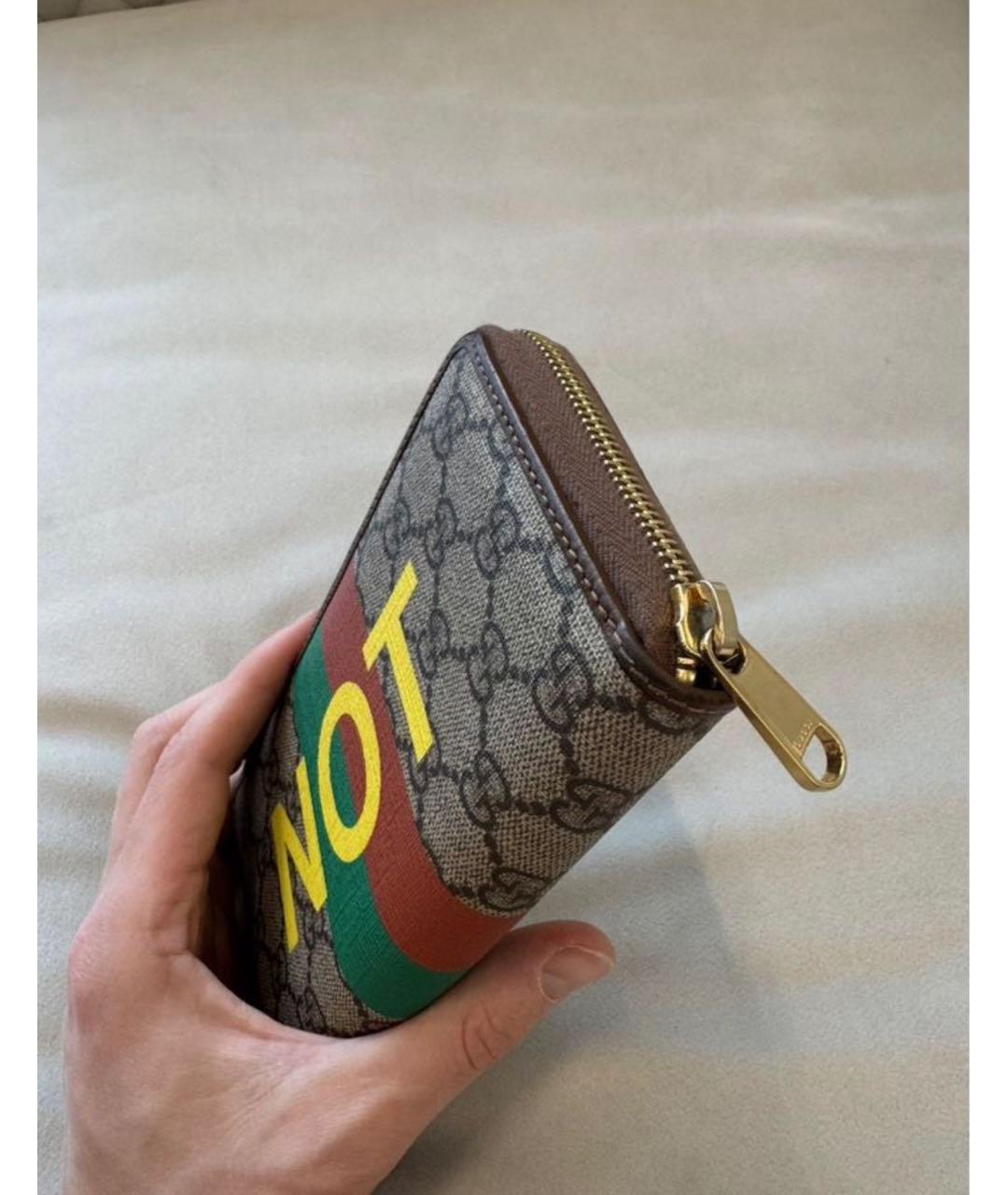 GUCCI Коричневый кошелек, фото 4