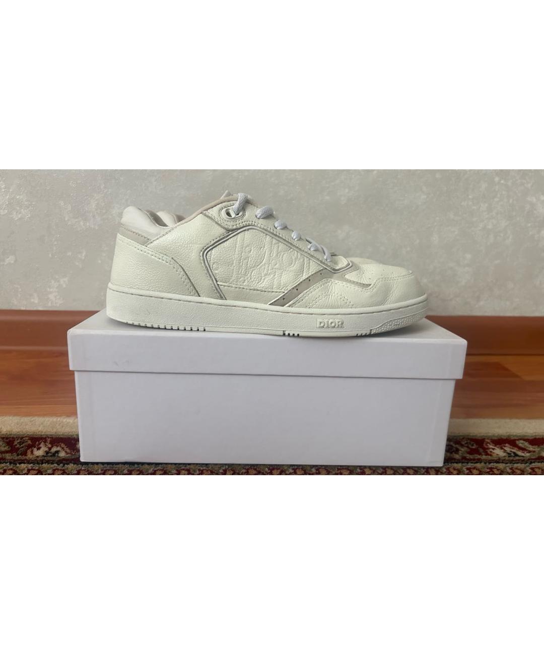 CHRISTIAN DIOR Белые кожаные кеды, фото 8